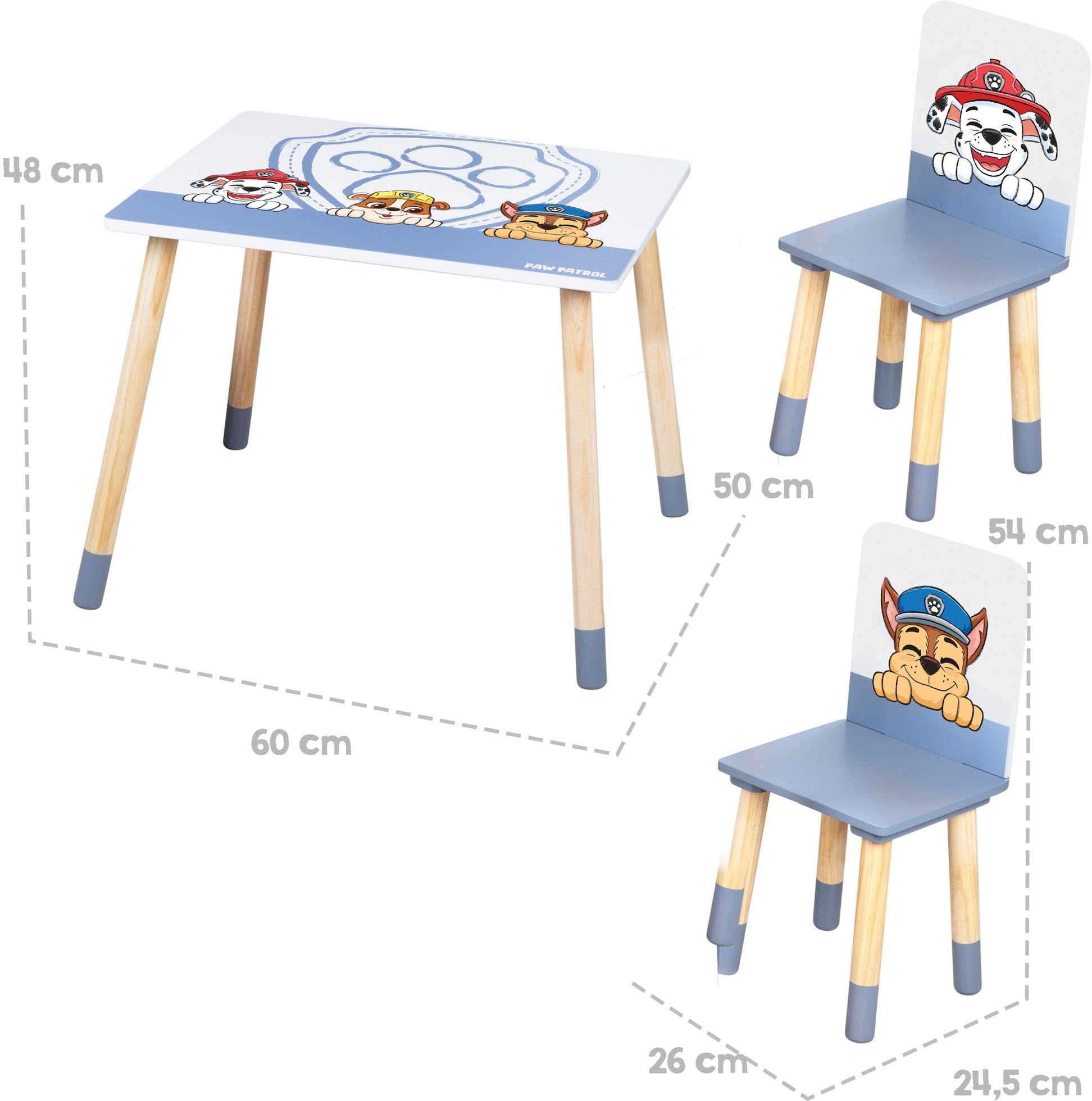 roba® Kindersitzgruppe »PAW Patrol«, (3 tlg.)