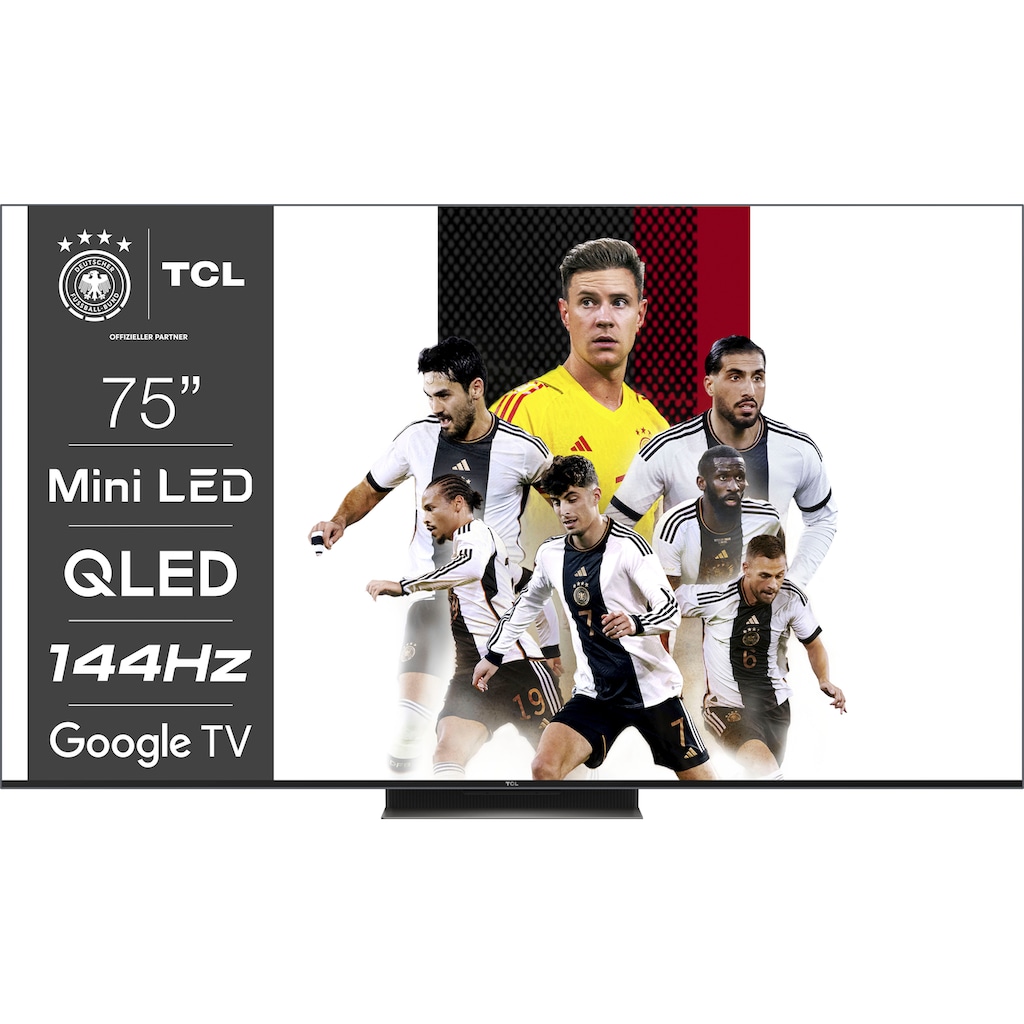 TCL QLED Mini LED-Fernseher »75C835X2«, 189 cm/75 Zoll, 4K Ultra HD, Google TV-Smart-TV