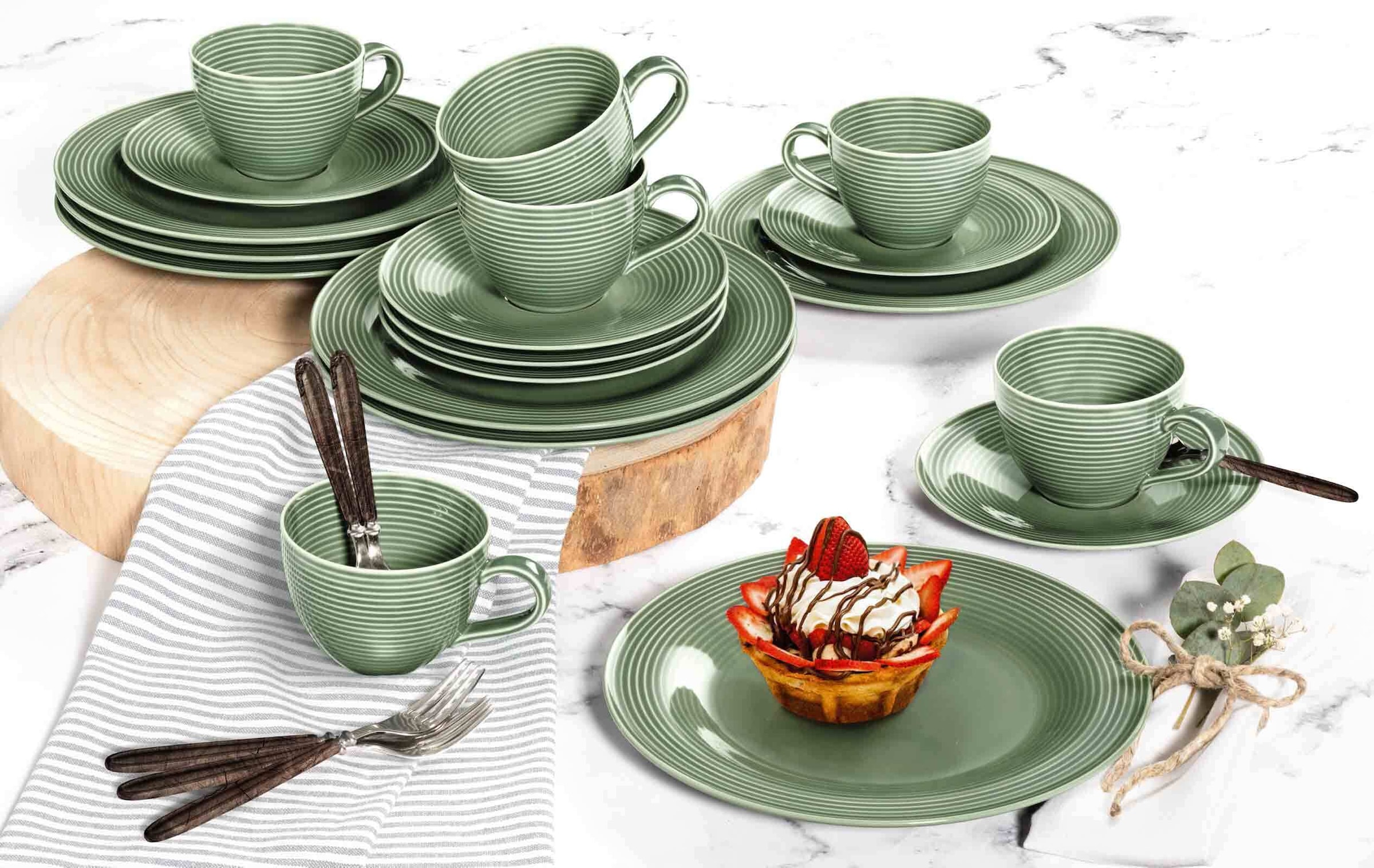 Seltmann Weiden Geschirr-Set »Kaffeeservice Beat Color Glaze 18er Set«