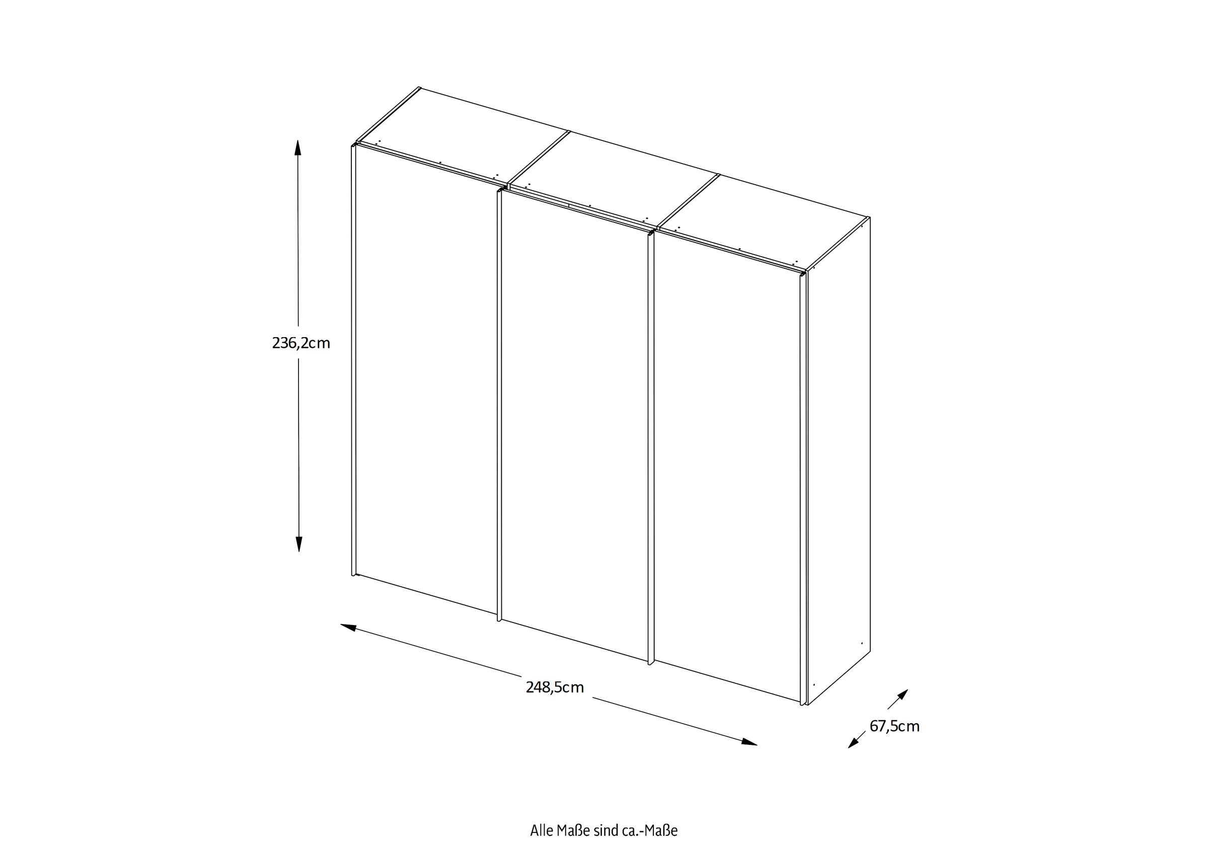 STAUD Schwebetürenschrank »Sinfonie Plus, edles Design in hochwertiger Qualität, Made in Germany« Mit vier verschiedenen Ausstattungsvarianten