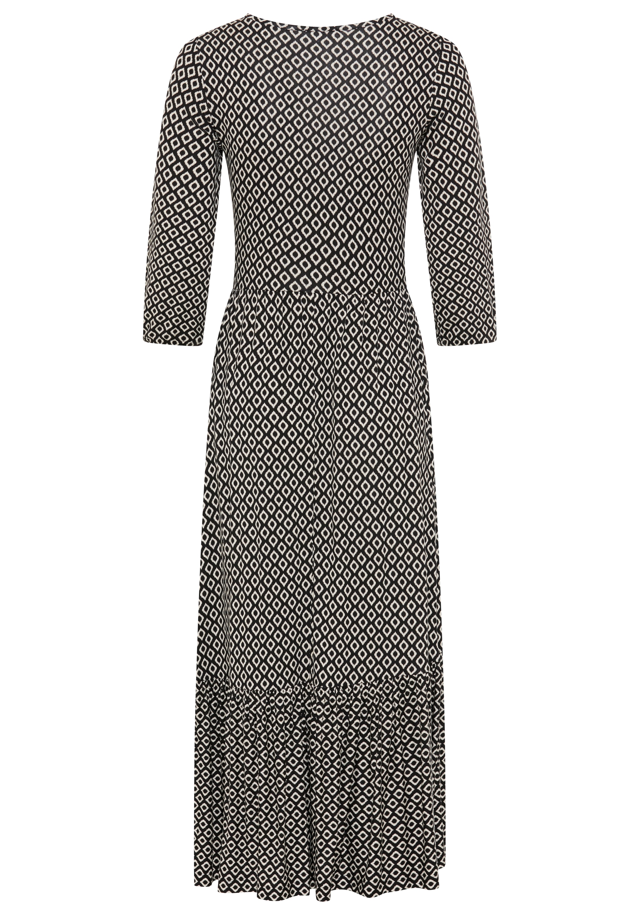 Tamaris Midikleid aus bequemem Jersey mit Schnürdetail