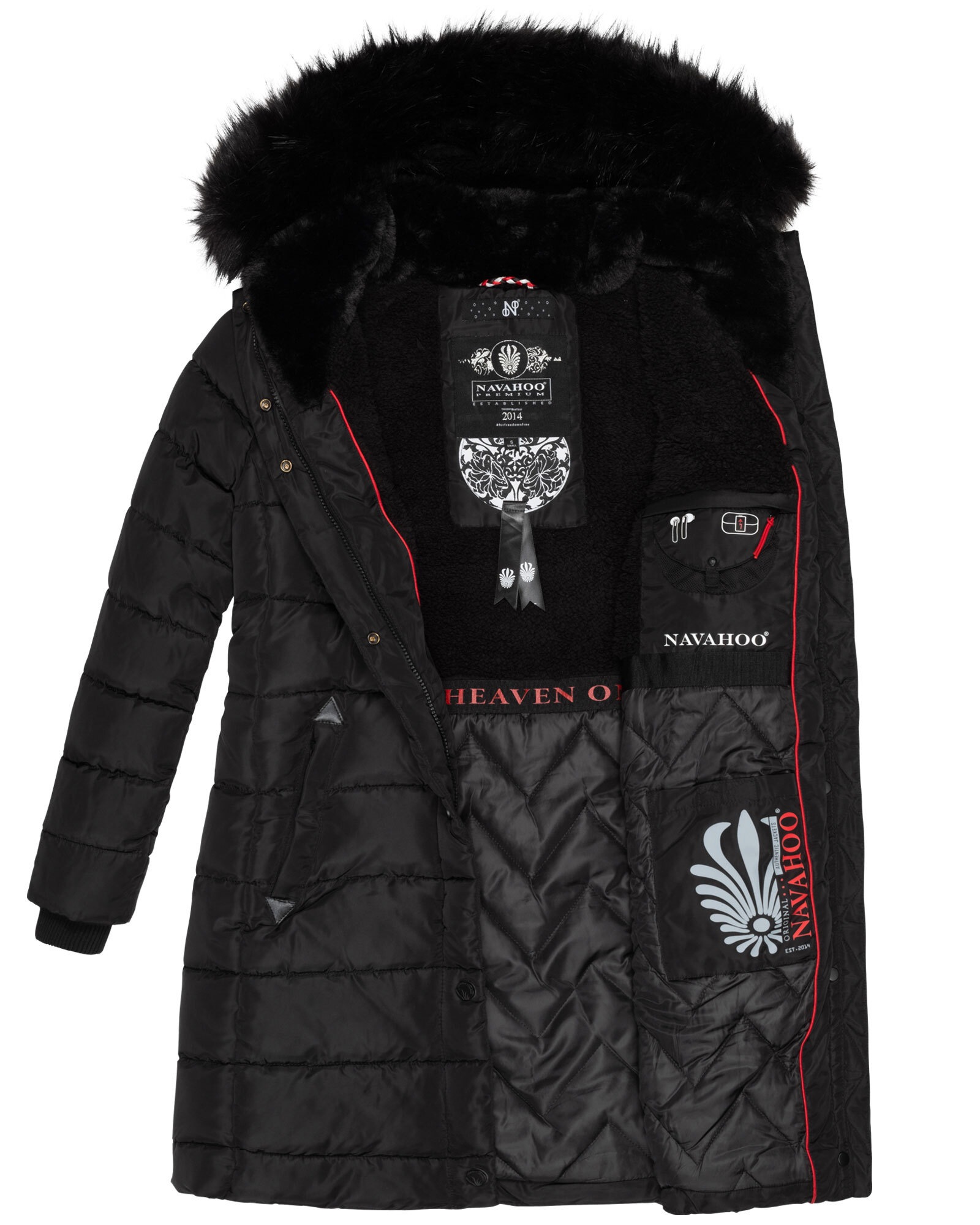 Navahoo Winterjacke »Navahoo Lotusblüte Princess Damen Winter Steppjacke B897«