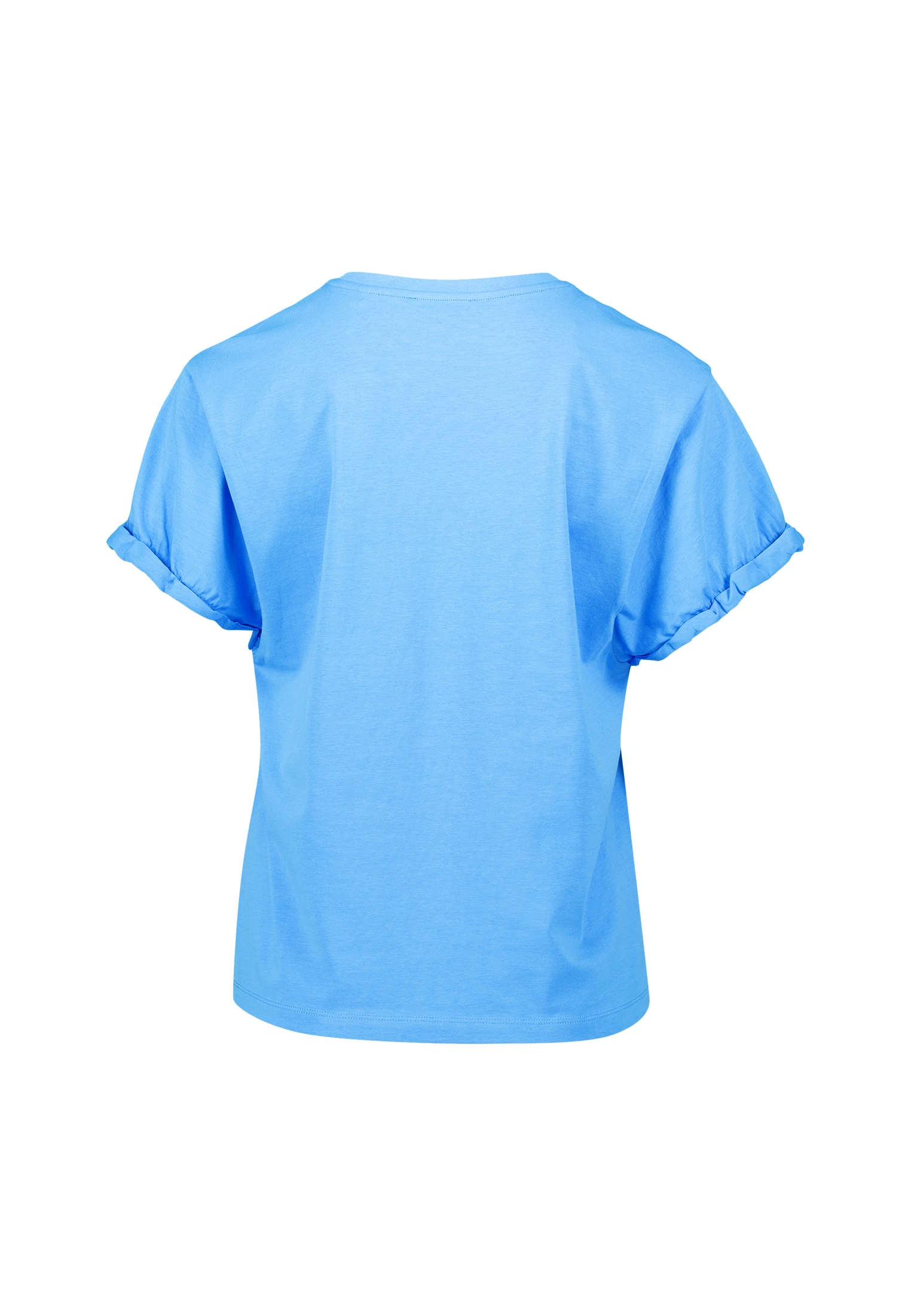 Zero Kurzarmshirt »Shirt mit Rüschen am Ärmel«