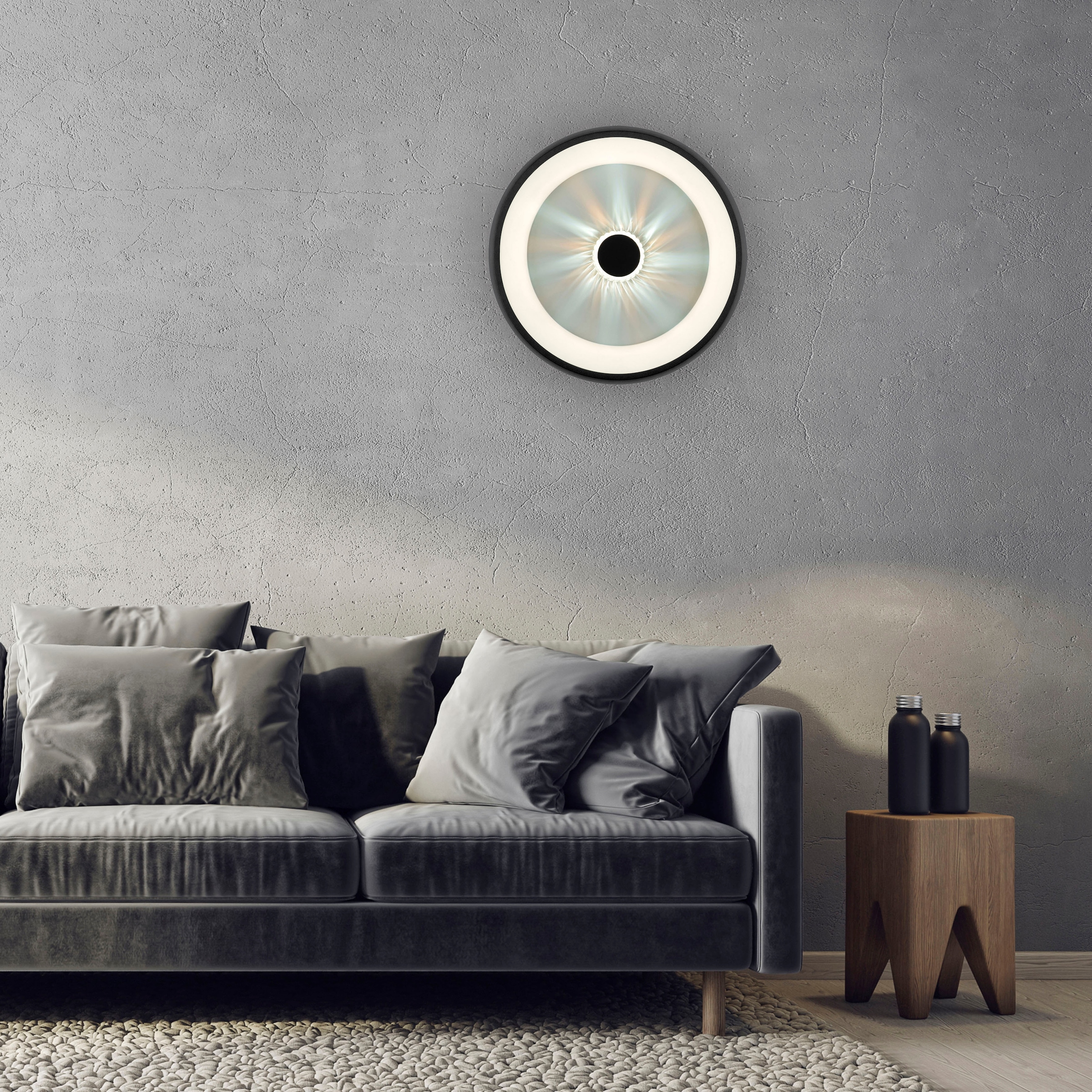 JUST LIGHT Deckenleuchte »VERTIGO« LED-Board 1 Stk. warmweiß - kaltweiß CCT über Fernbedienung, Funk inkl., separat steuerbar über FB, Memory