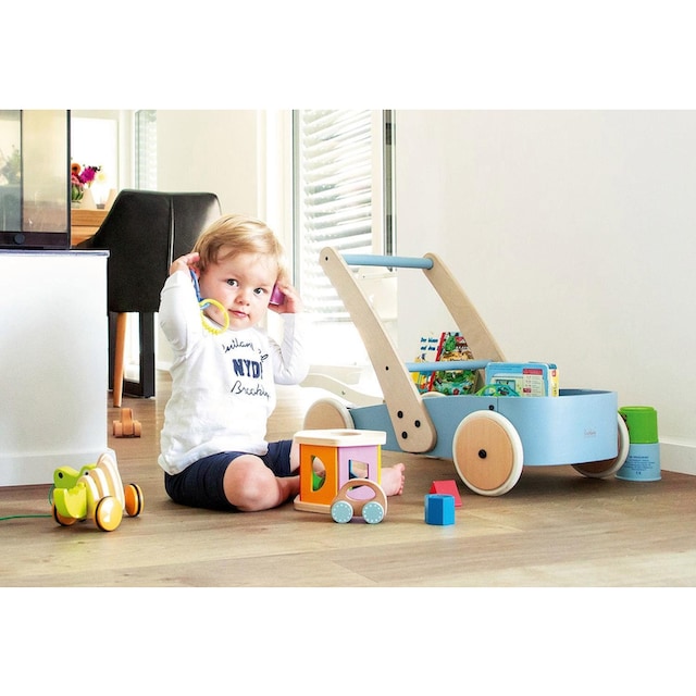 Pinolino® Lauflernwagen »Holzspielzeug, Fiete, blau«, aus Holz bei