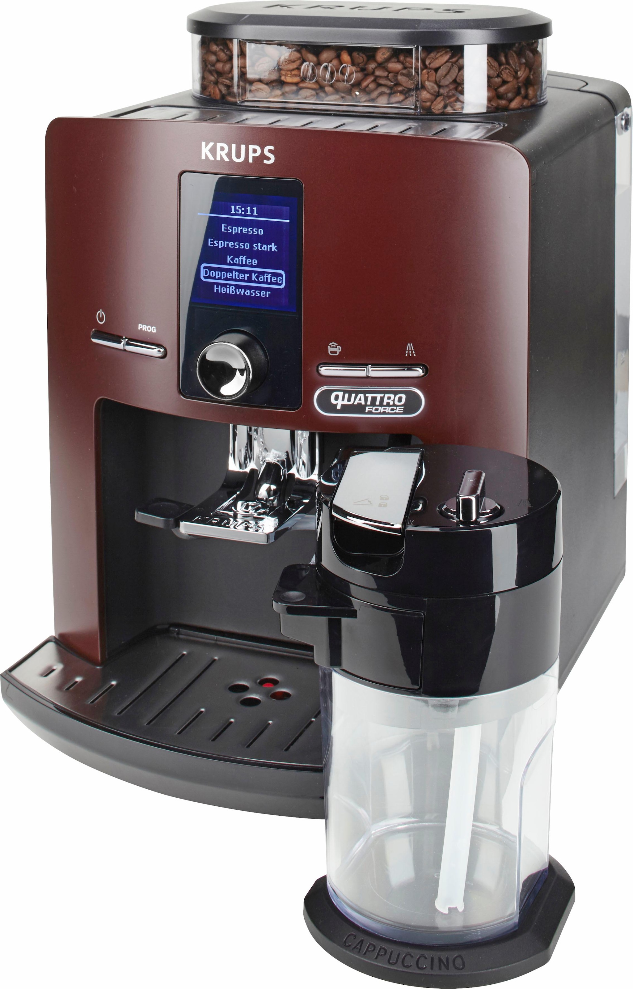 Display, Kaffeevollautomat integrierter mit kompact-LCD Krups »EA829G Jahren Latt\'Espress«, mit XXL Milchbehälter Garantie Espresseria Automatic 3