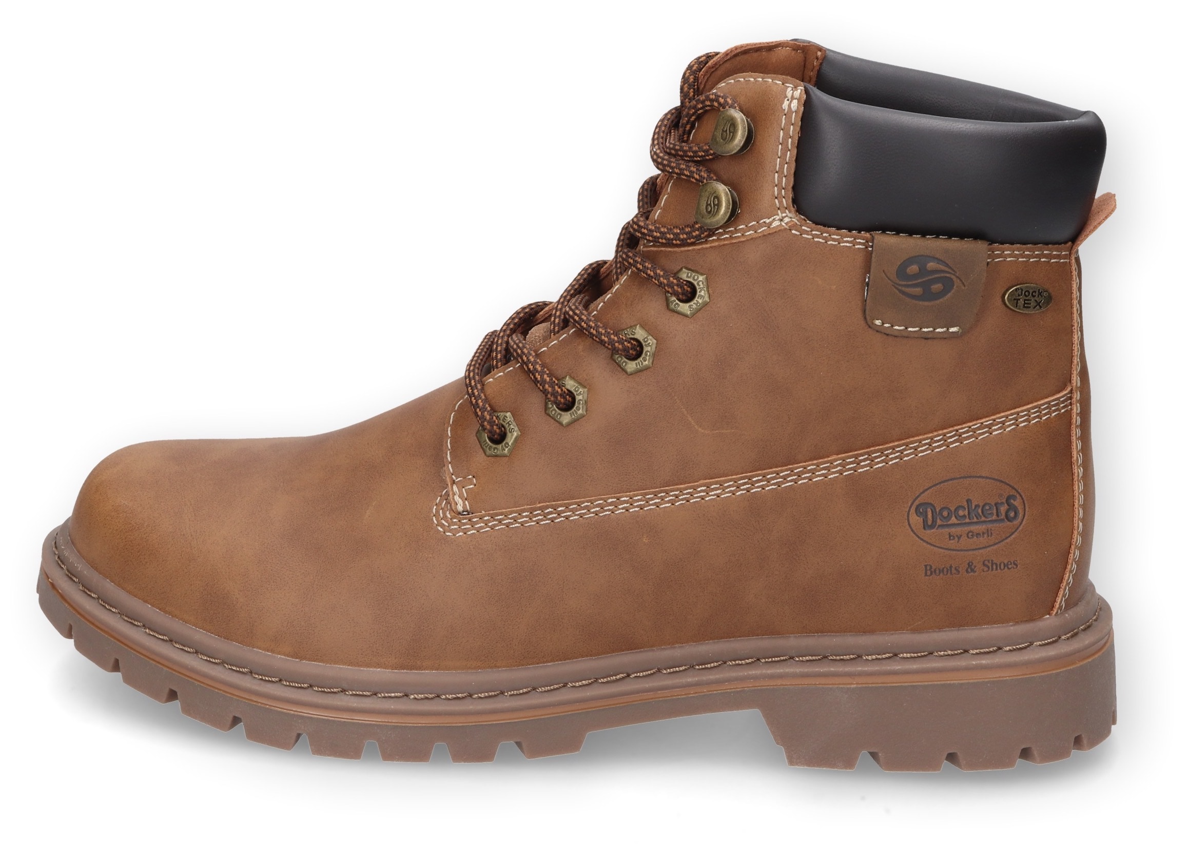 Dockers by Gerli Schnürstiefel, Worker Boots, Hiking Boots, Schnürboots mit Blockabsatz