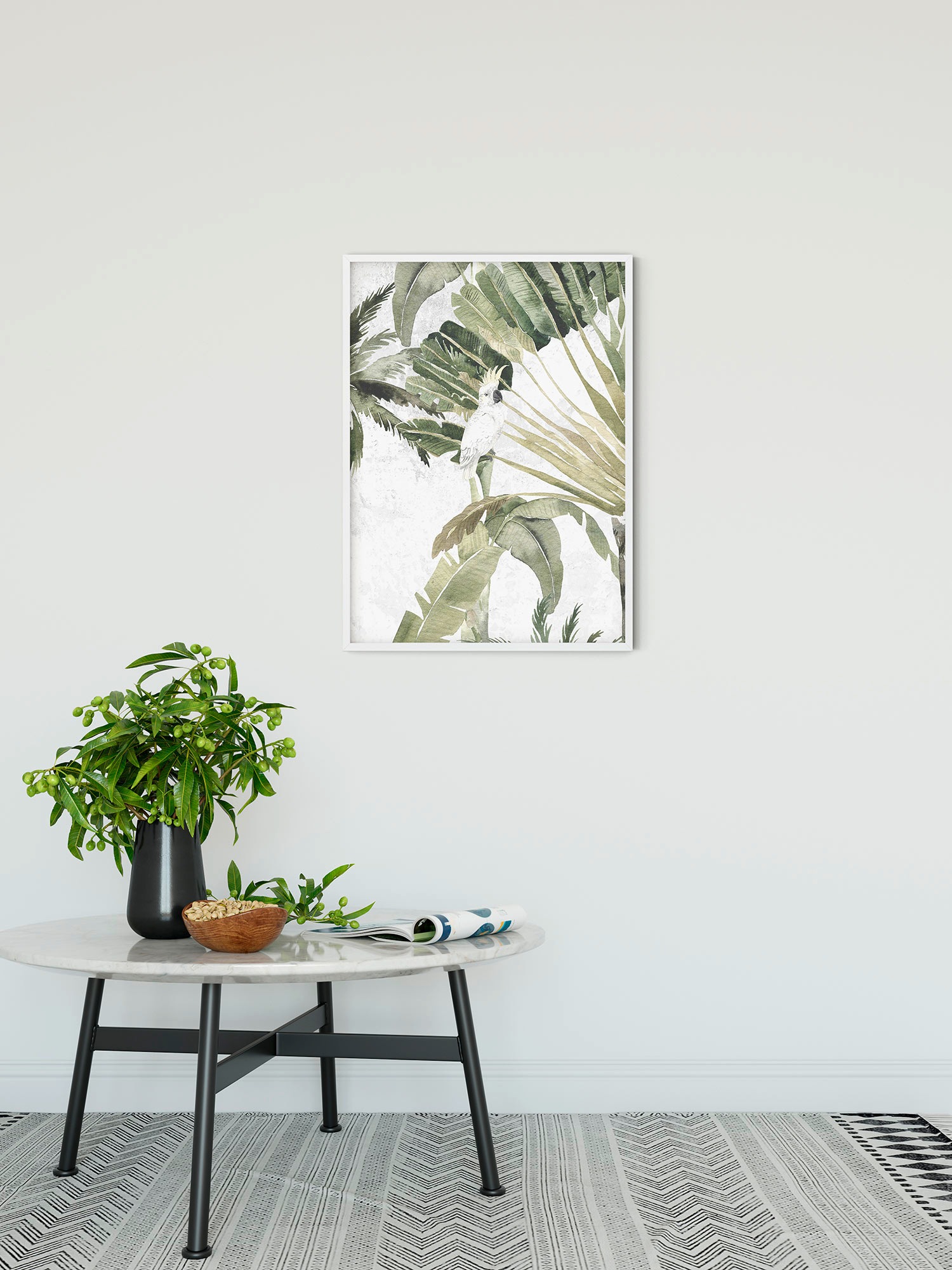 Komar Bild »Oiseau Cacadoo« Natur 1 Stk. tlg. Wandbild zur Dekoration - ohne Rahmen