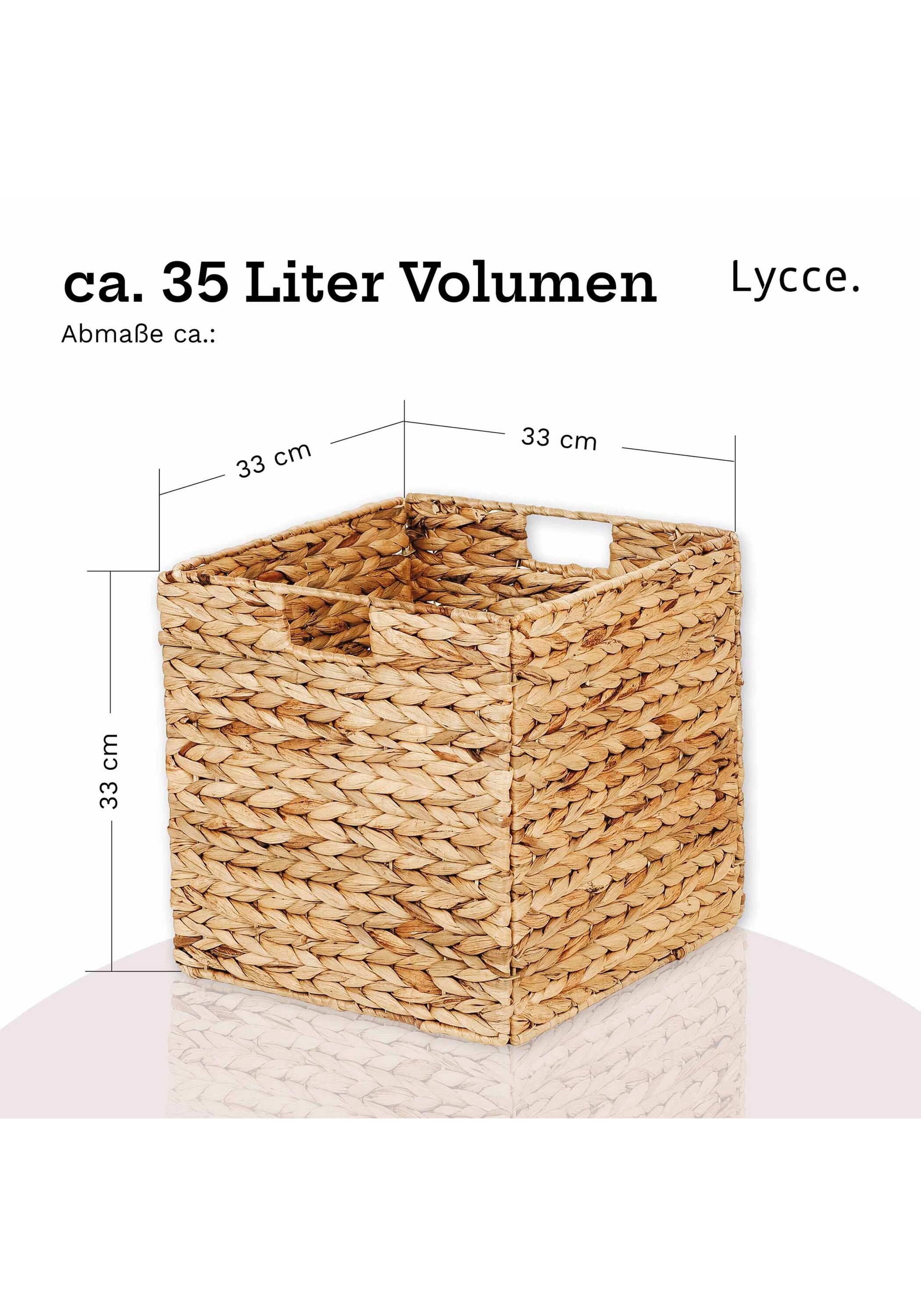 Lycce Aufbewahrungsbox »Aufbewahrungskorb Aufbewahrungskorb Wasserhyazinthe«