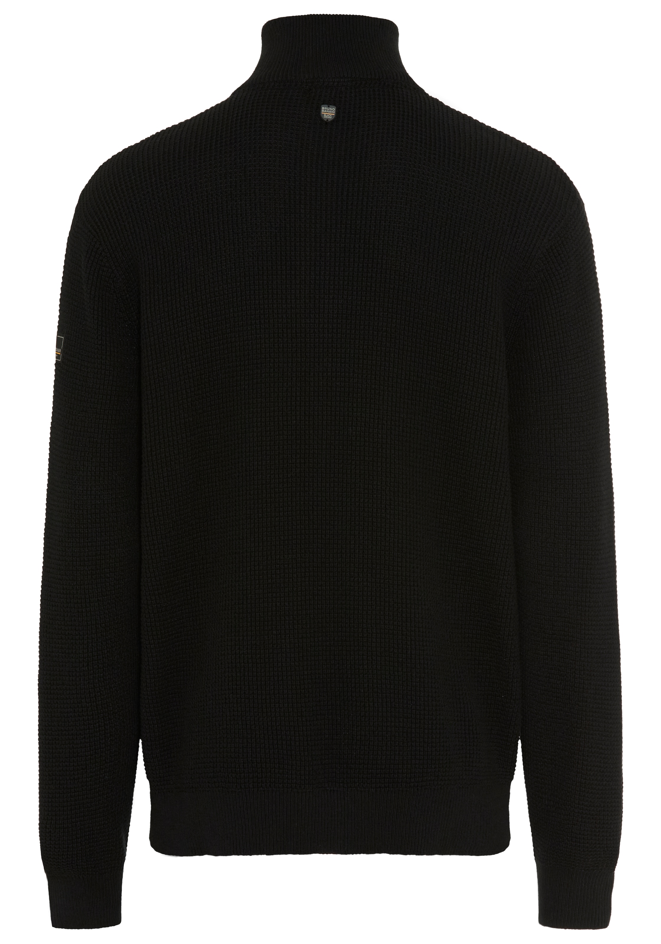 Bruno Banani 1100000002199 »mit modischer Reißverschlussblende« Markante Strickstruktur trifft auf cleane Details.. modisch, elegant
