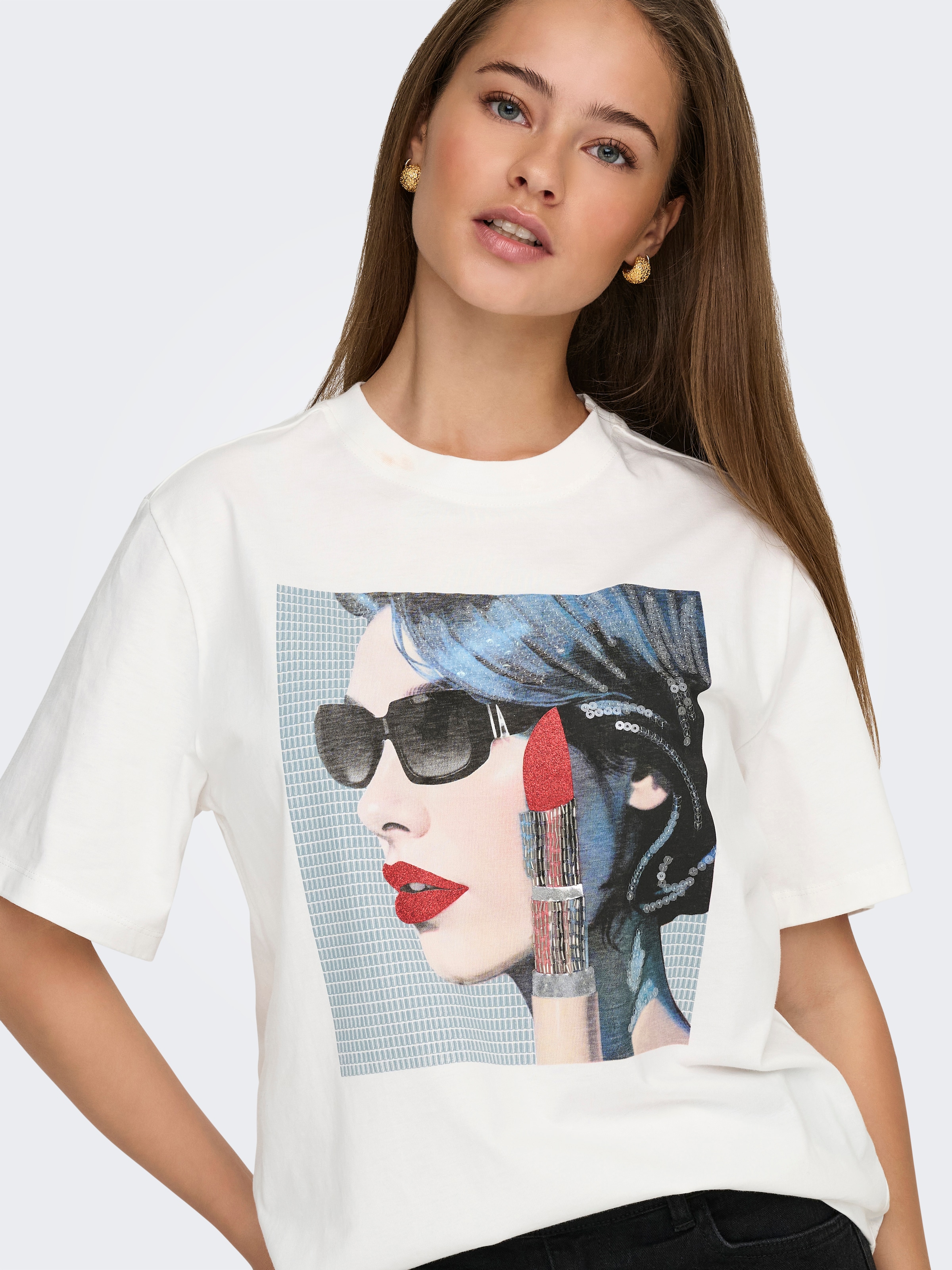 ONLY Kurzarmshirt »ONLSIFF S/S TOP BOX JRS«