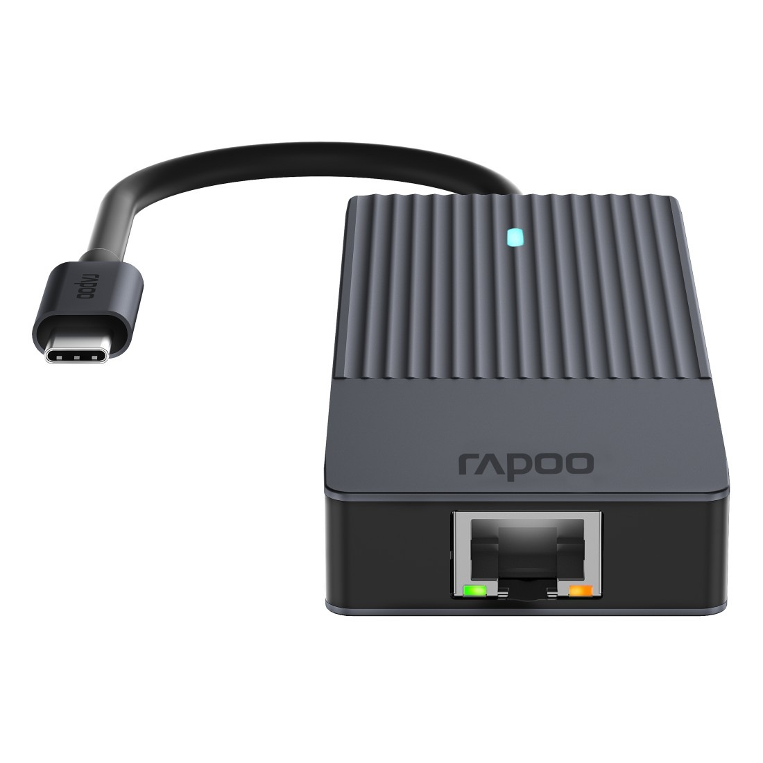 Rapoo USB-Adapter »UCM-2004 USB-C Multiport Adapter, 8in1, Grau«, USB-C zu HDMI-USB 3.0 Typ A-RJ-45 (Ethernet)-SD-Card-MicroSD-Card, 18 cm