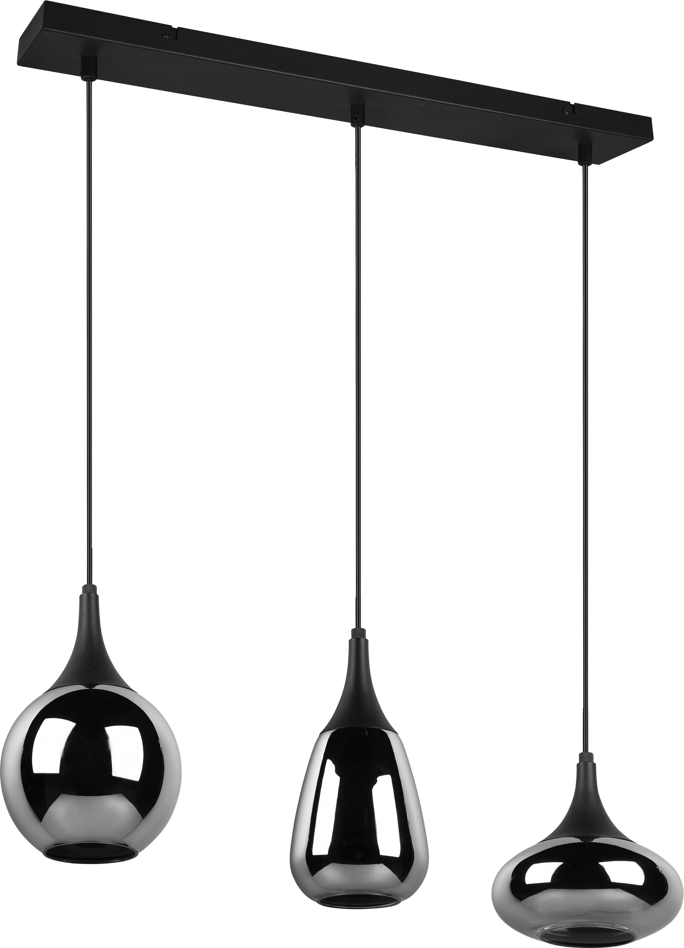 TRIO Leuchten Pendelleuchte »Lumina«, 3 flammig-flammig, Hängelampe 3-flammig  Glasschirm, exkl 3xE14 max 40W höhenverstellbar online kaufen | mit 3  Jahren XXL Garantie