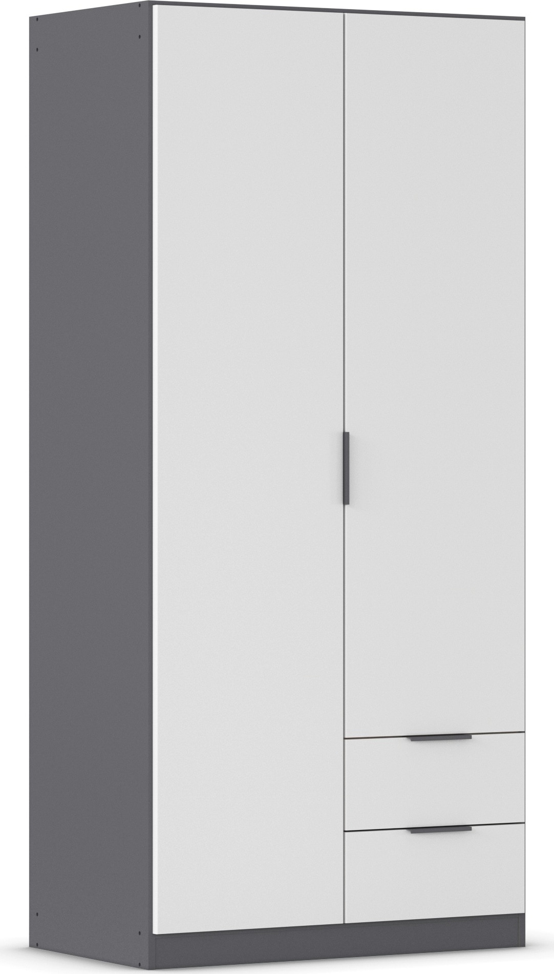 rauch Kleiderschrank »Drehtürenschrank Schrank Garderobe Ankleide Schlafzimmer LAGOA« 3 verschiedene Ausstattungen BASIC/CLASSIC/PREMIUM (inkl. SOFT-CLOSE),  mit geräumigen Schubladen, optional mit Aufsatz MADE IN GERMANY