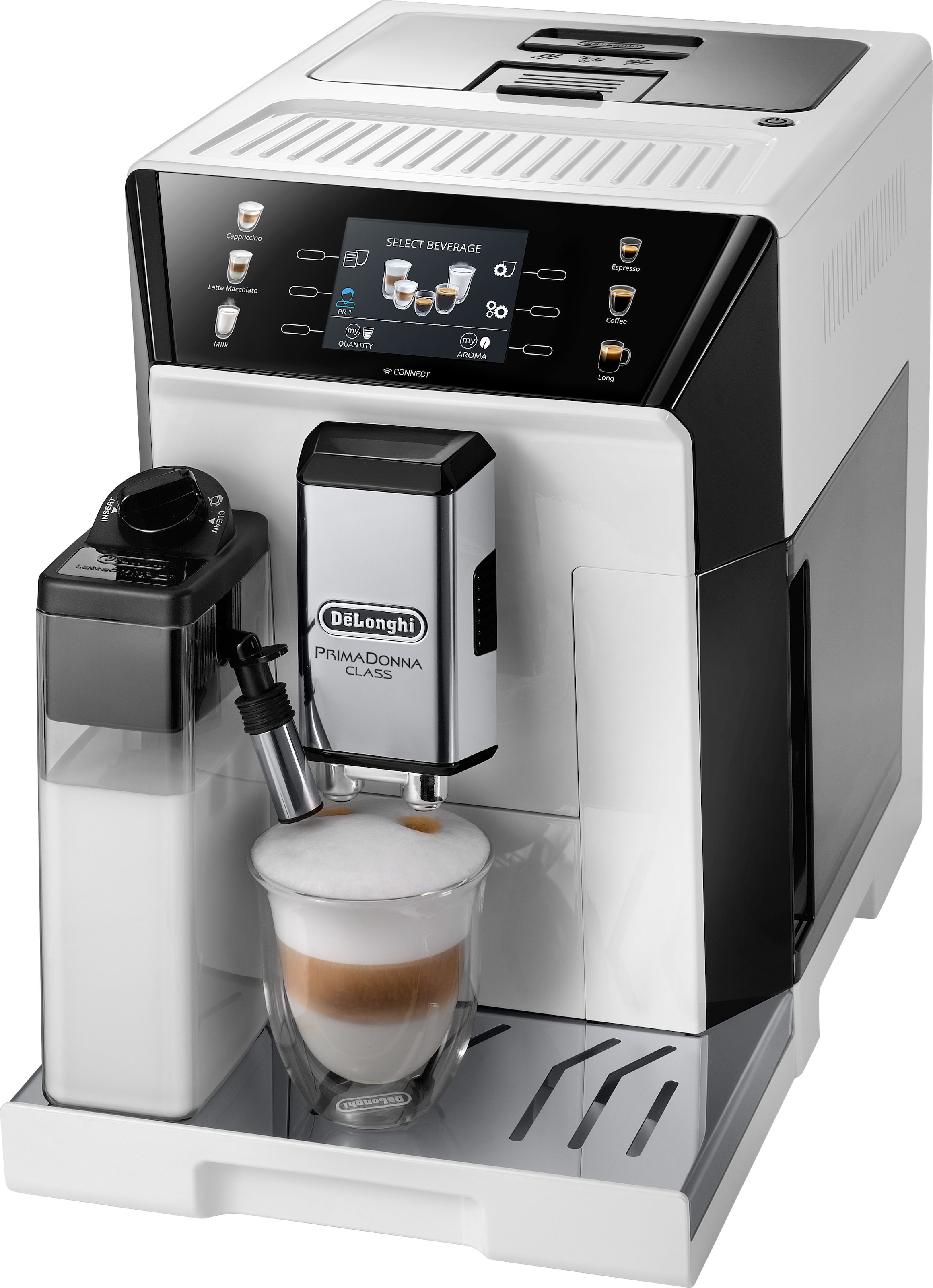 De'Longhi Kaffeevollautomat »PrimaDonna Class ECAM 550.65.W, weiß«