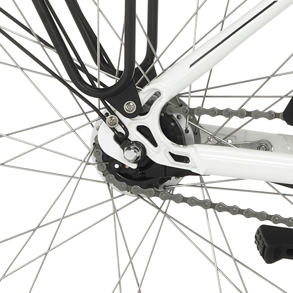 FISCHER Fahrrad E-Bike »CITA ECU 2200 522«, 7 Gang, Shimano, Nexus, Frontmotor 250 W, (mit Akku-Ladegerät-mit Beleuchtungsset-mit Fahrradschloss)