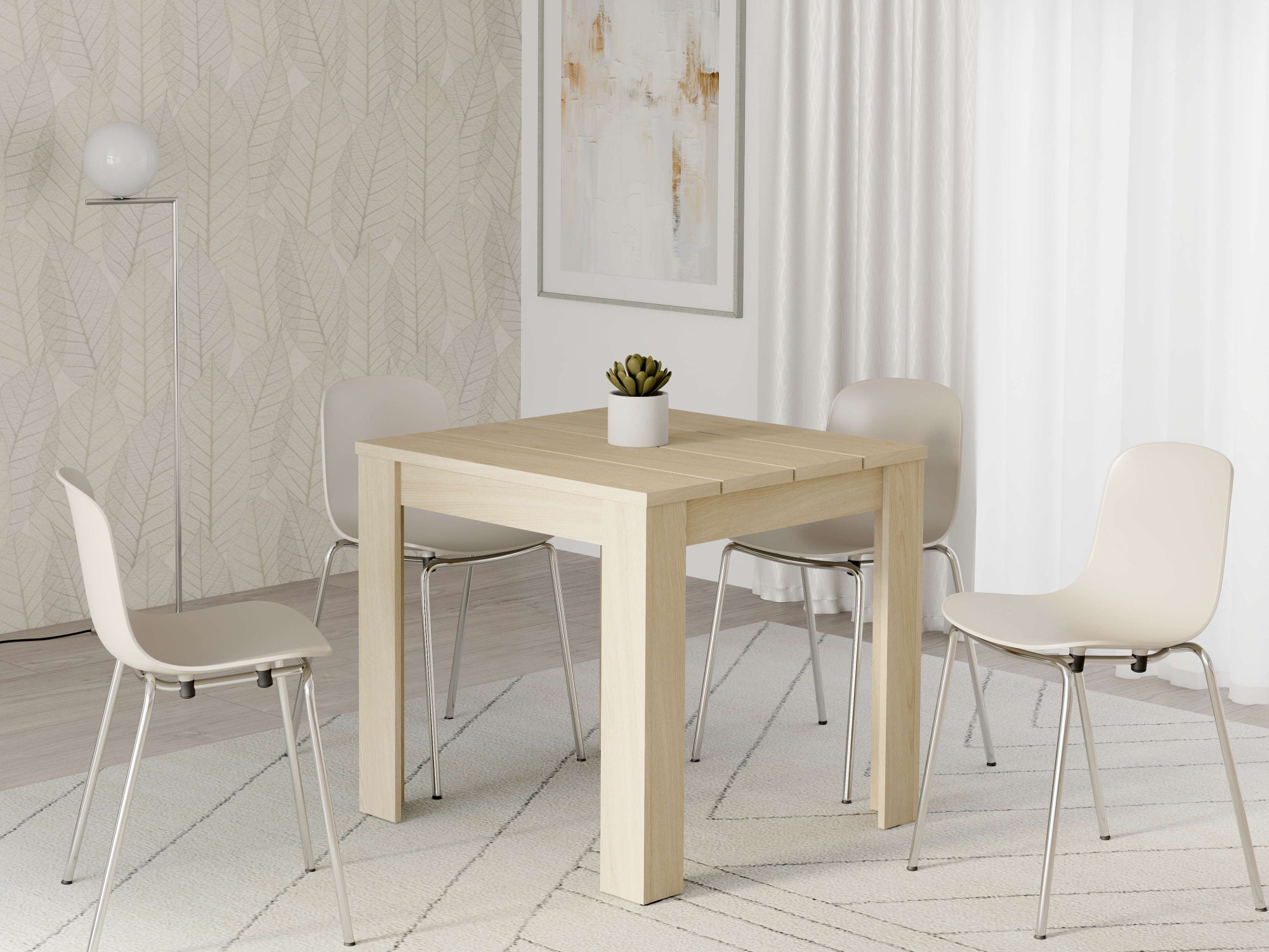 Home affaire Esstisch »Spoleto, Esstisch, Küchentisch, Speisetisch, Familientisch« Charakterstarke 4-Lamellen-Platte, 4 Farben, 2 Größen – top modern