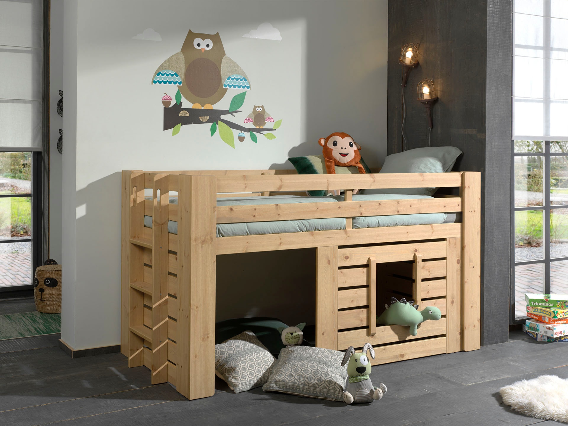Home affaire Kinderbett »Oliver«, (Made in Europe), Jugendbett, Hausbett