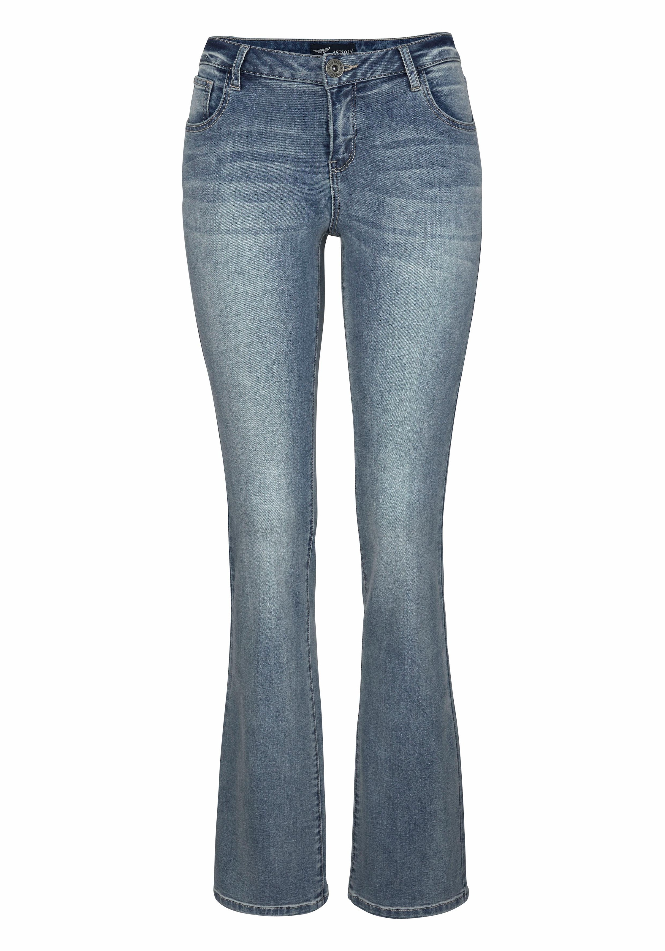 Arizona Bootcut-Jeans »Ultra-Stretch«, Mid-Waist