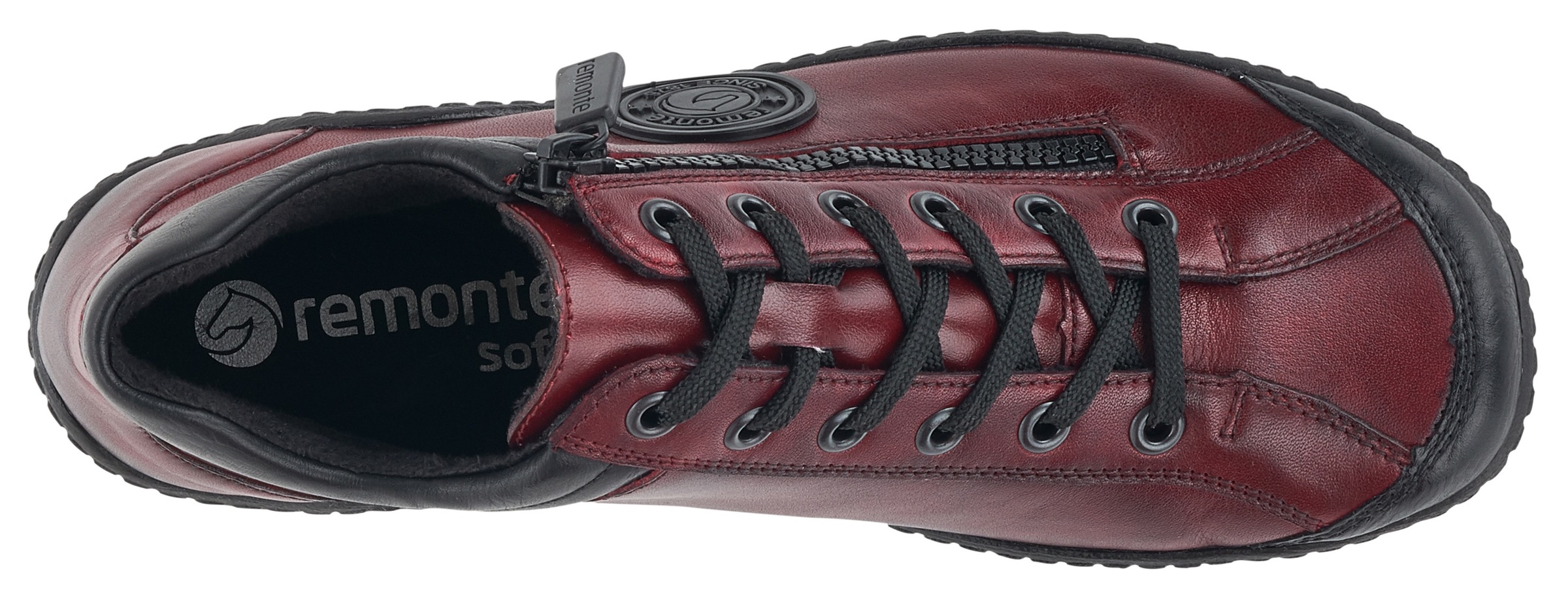 Remonte Schnürboots, Flats, Komfortschuh, Boots mit seitlichem Reißverschluss