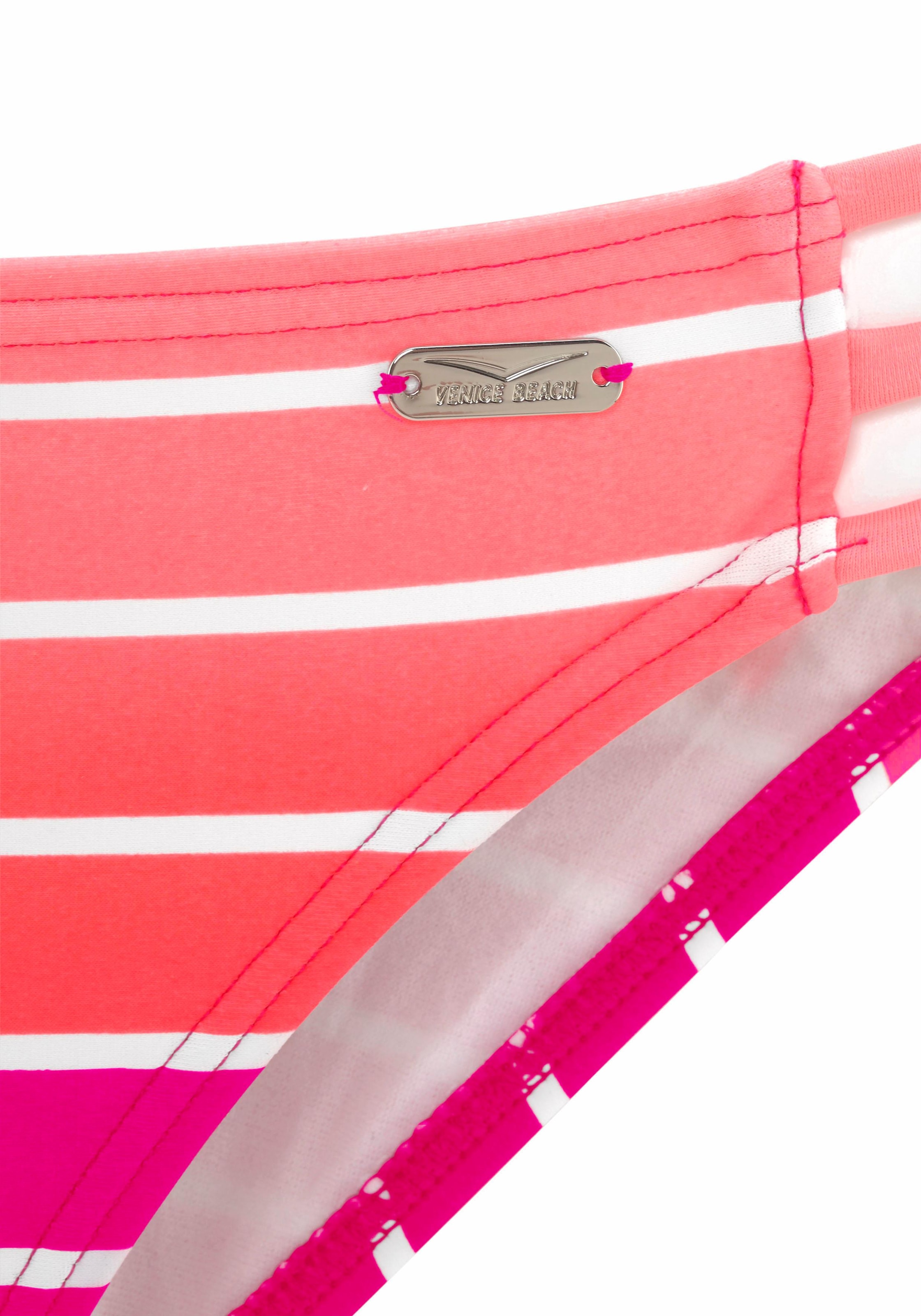 Venice Beach Bügel-Bandeau-Bikini, im trendigen Streifen-Look bei