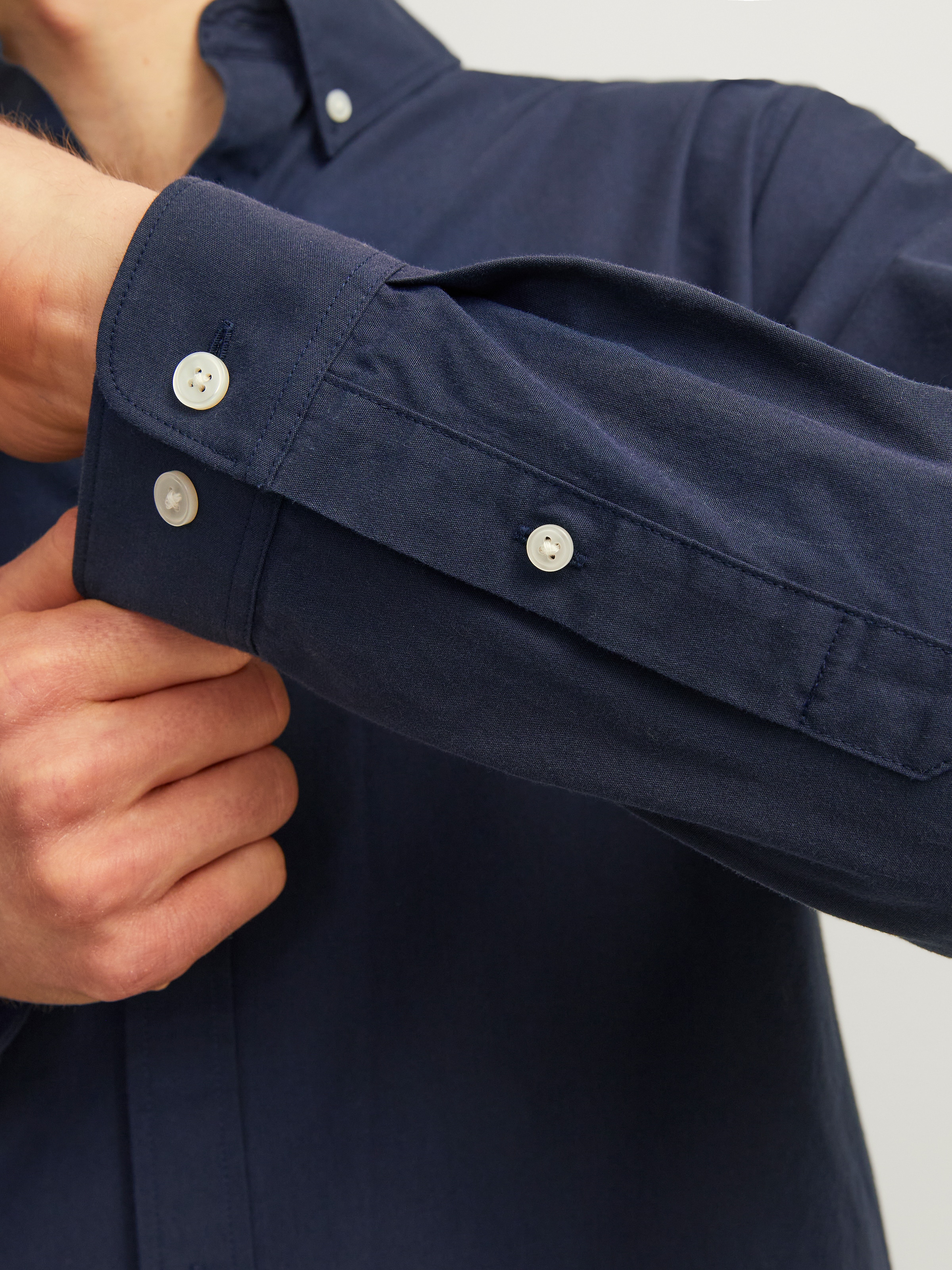 Jack & Jones Langarmhemd »JPRCCPOPLIN LOGO COMFORT SHIRT L/S SN«
