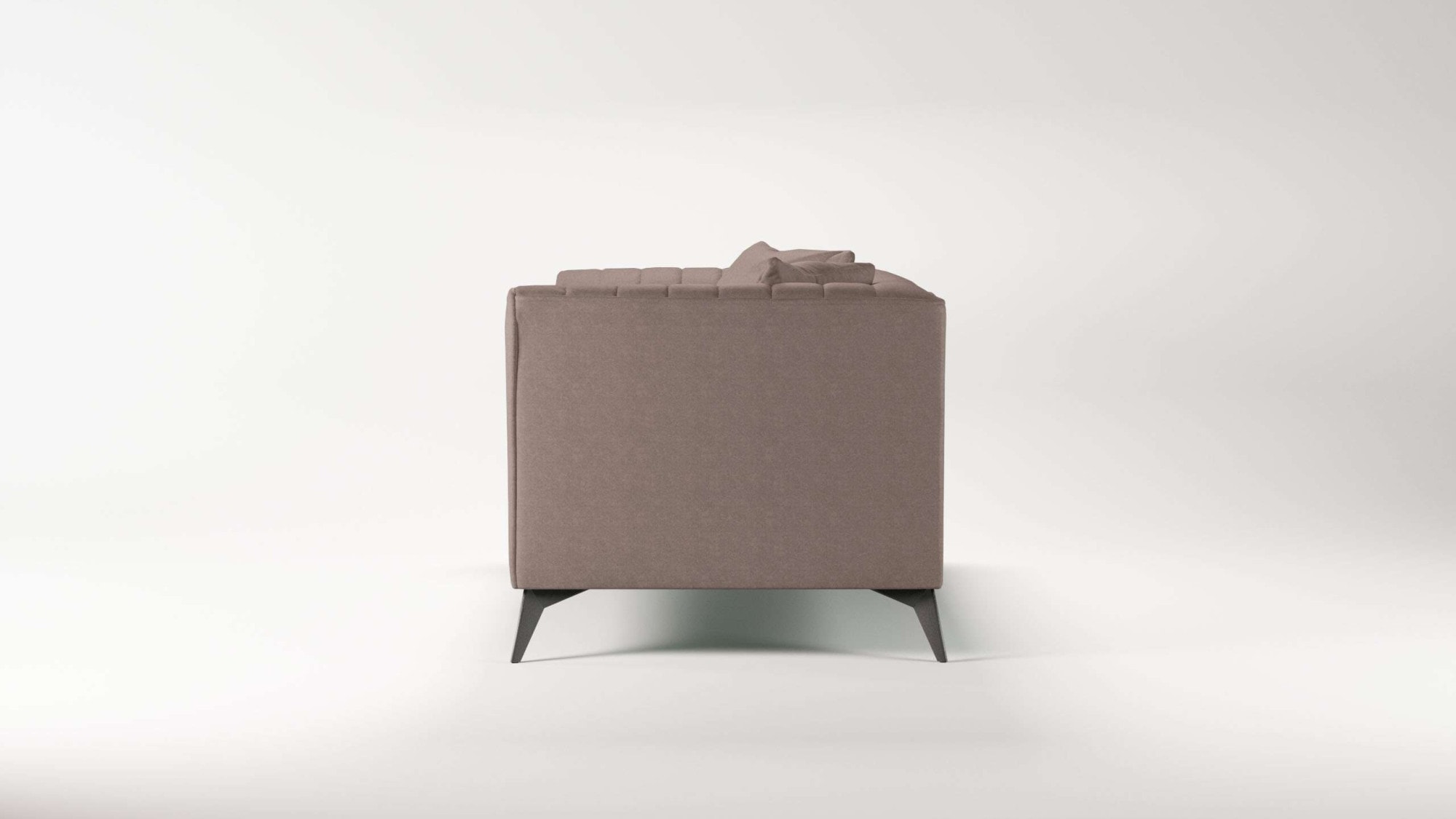 Places of Style 2-Sitzer »MATTHEW elegantes Designsofa, Maße B/T/H: 170/86/74 cm«, Steppung im Rücken, lose Sitzkissen, incl. Zierkissen