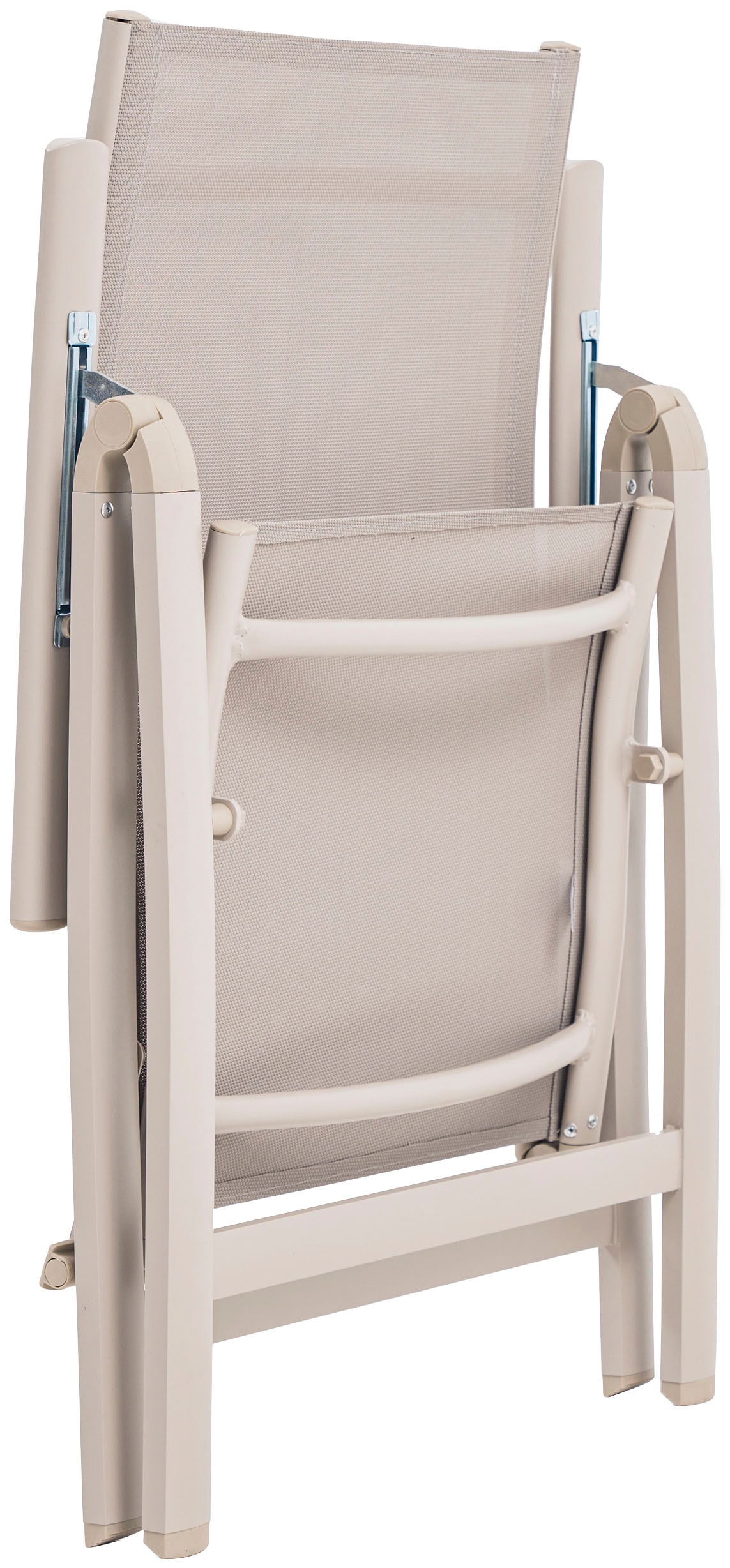 KONIFERA Garten-Essgruppe »Messina«, (Set, 7 tlg., 6x Sessel, 1x Tisch 160x90x74 cm, Aluminium, Textilgewebe), klappbar, 7-fach verstellbare Rückenlehne, Tischplatte aus Alulatten