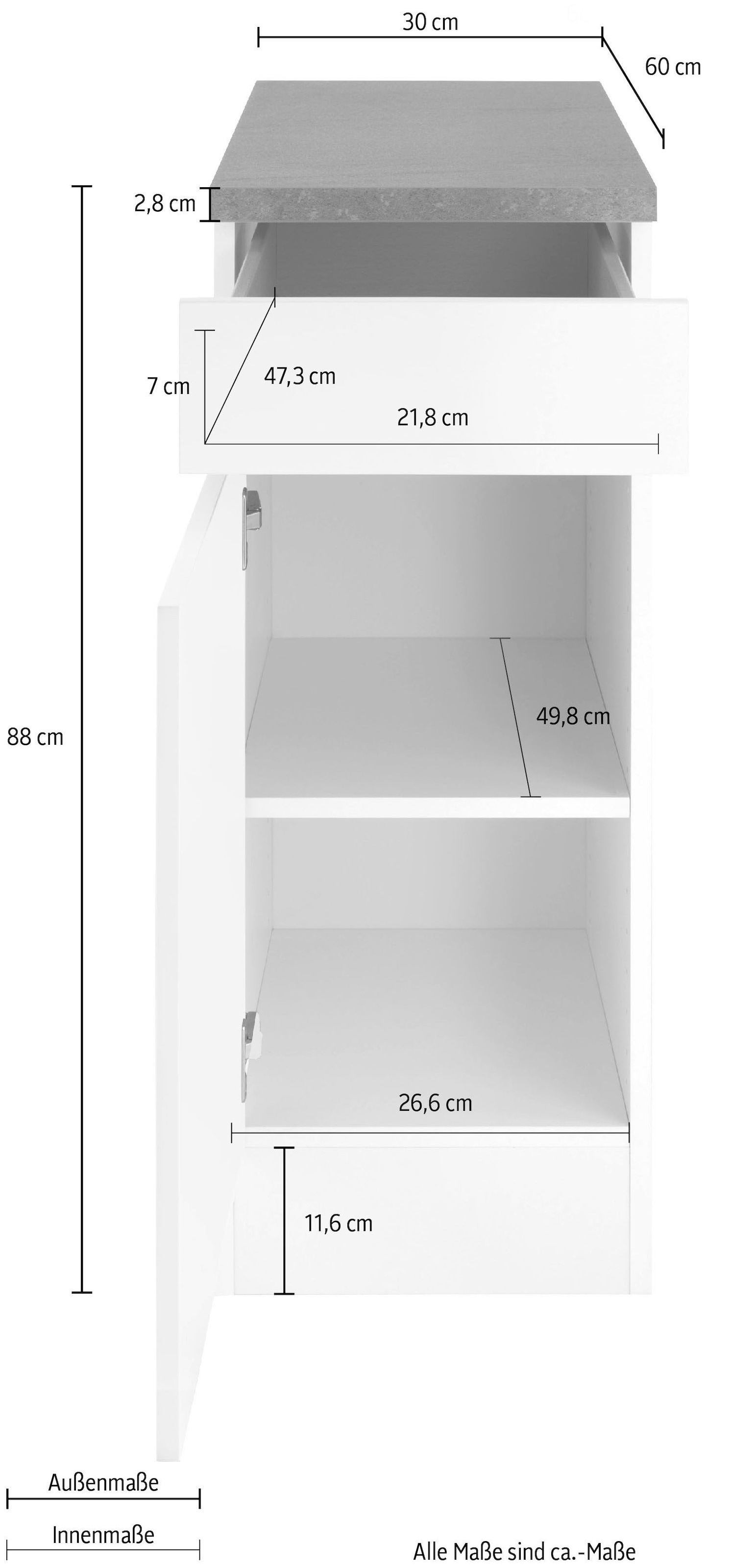 OPTIFIT Unterschrank »Roth«, Breite 30 cm