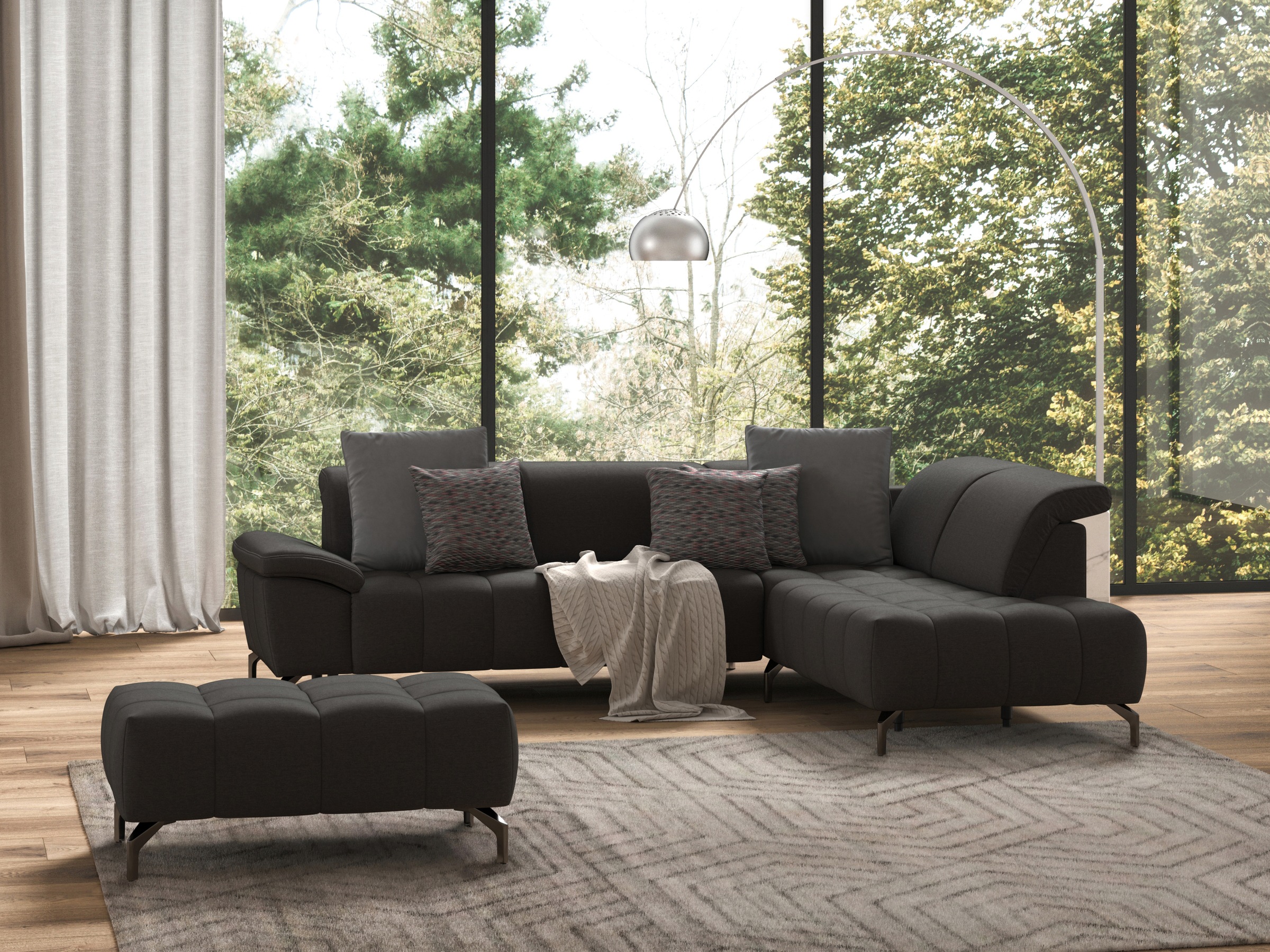 sit&more Hocker »Cool«, mit schwarzen Füßen