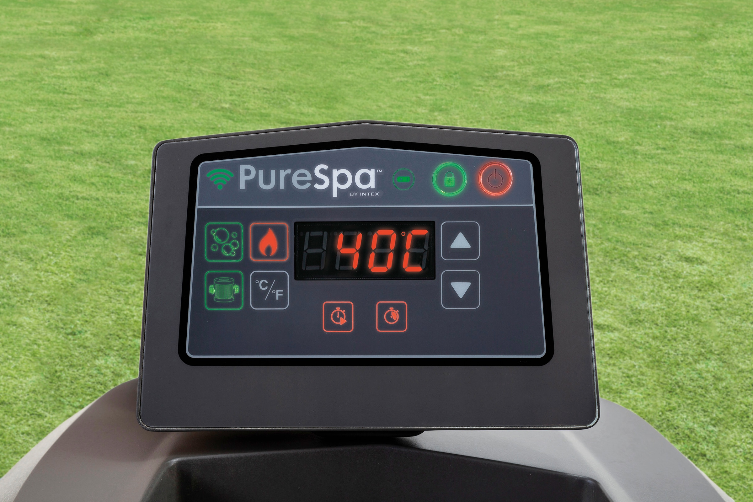 Intex Whirlpool »PureSpa™ Bubble Massage Greywood Deluxe«, 7-tlg., ØxH: 196x71 cm