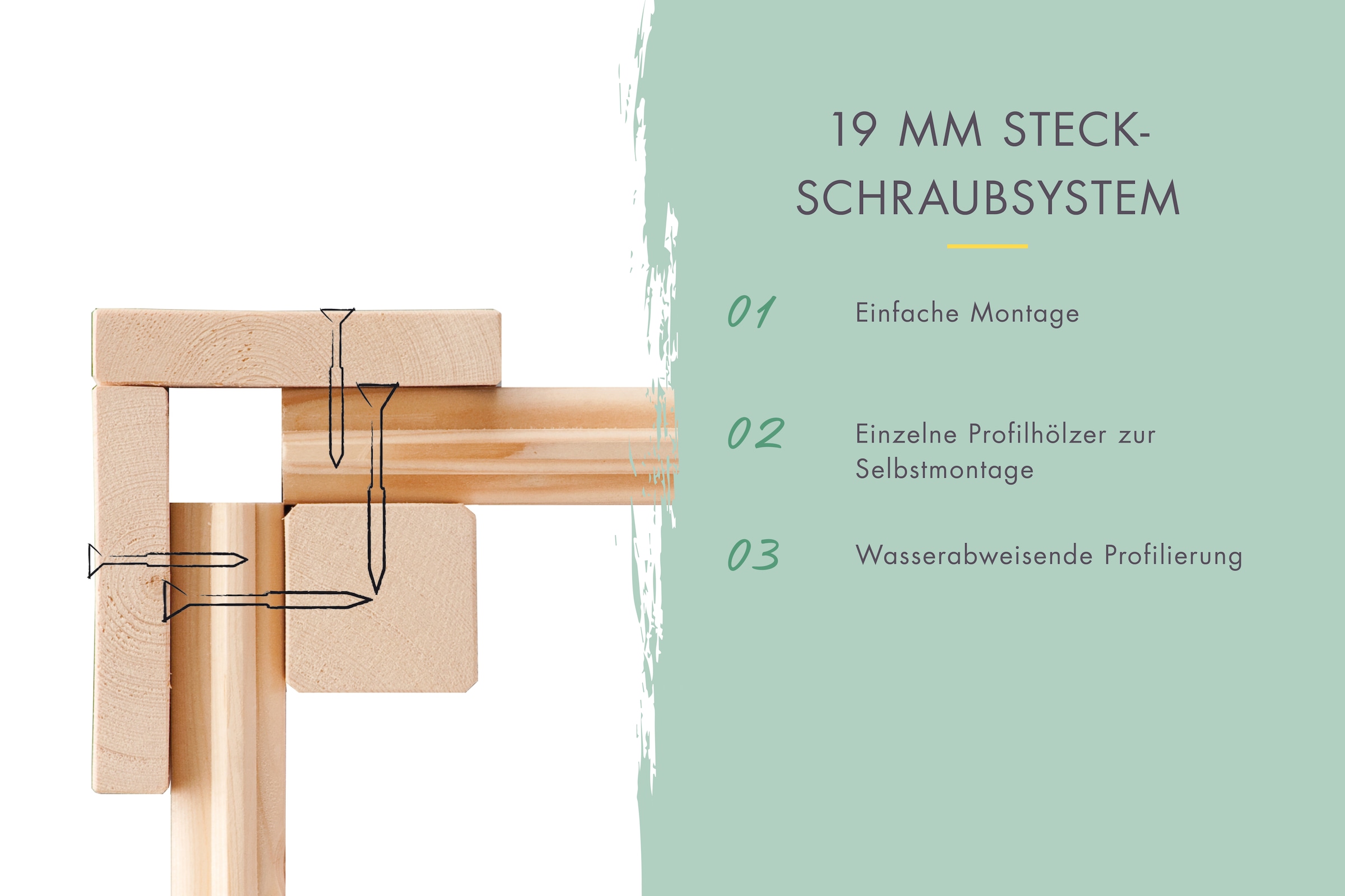 KONIFERA Gartenhaus »Cubus 2«