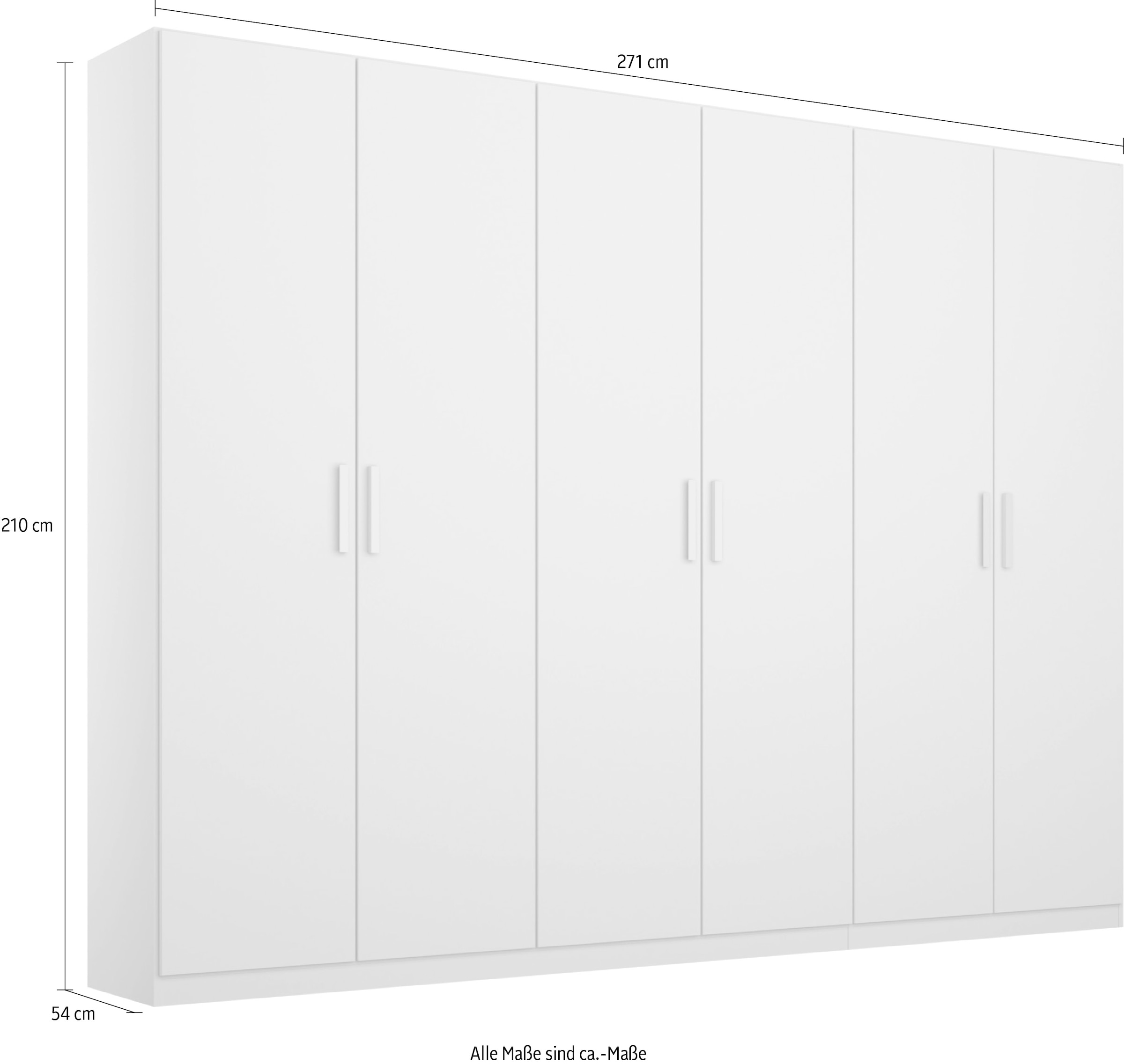 rauch Drehtürenschrank »Kleiderschrank Schrank Garderobe KOLUNA mit Dekor-Front«, inkl. 2 Innenschubladen sowie extra Einlegeböden MADE IN GERMANY