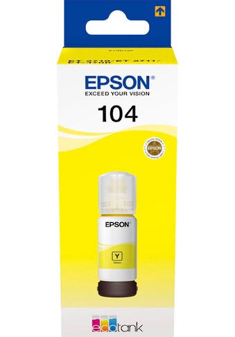 Epson Nachfülltinte »104 EcoTank Yellow«, für EPSON, (1 St.), original Nachfülltinte... kaufen