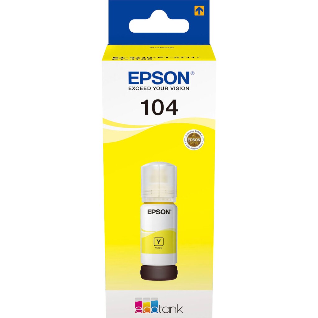 Epson Nachfülltinte »104 EcoTank Yellow«, für EPSON, (1 St.)