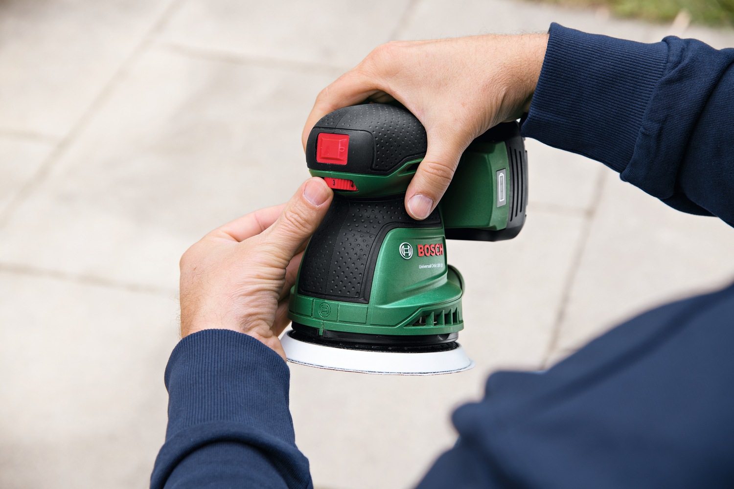 Bosch Home & Garden Akku-Exzenterschleifer »»UniversalOrbit 18V-20«« Inkl. 1x Akku 2,0 Ah und Ladegerät