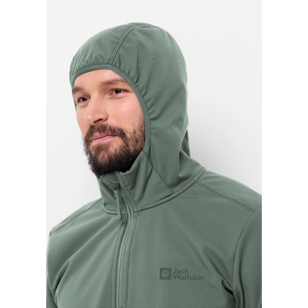 Jack Wolfskin Softshelljacke »BORNBERG HOODY M«, mit Kapuze