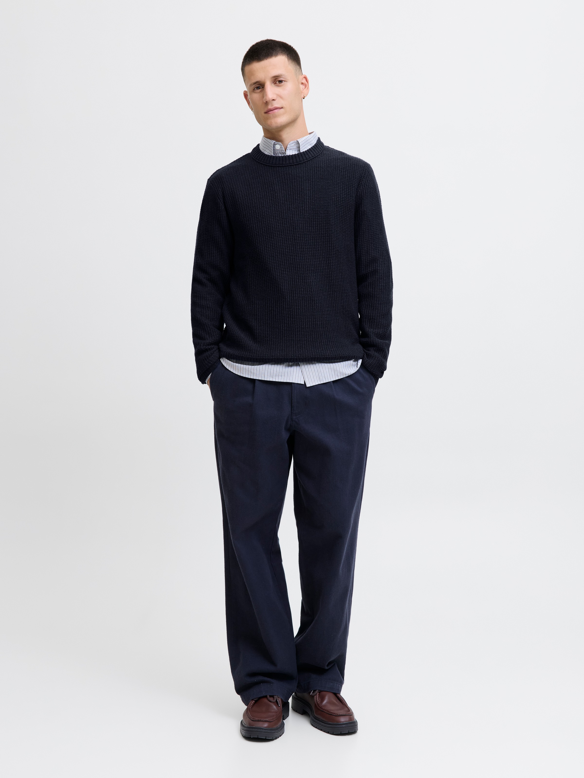 Jack & Jones Strickpullover »JJROY KNIT CREW NECK AW25«