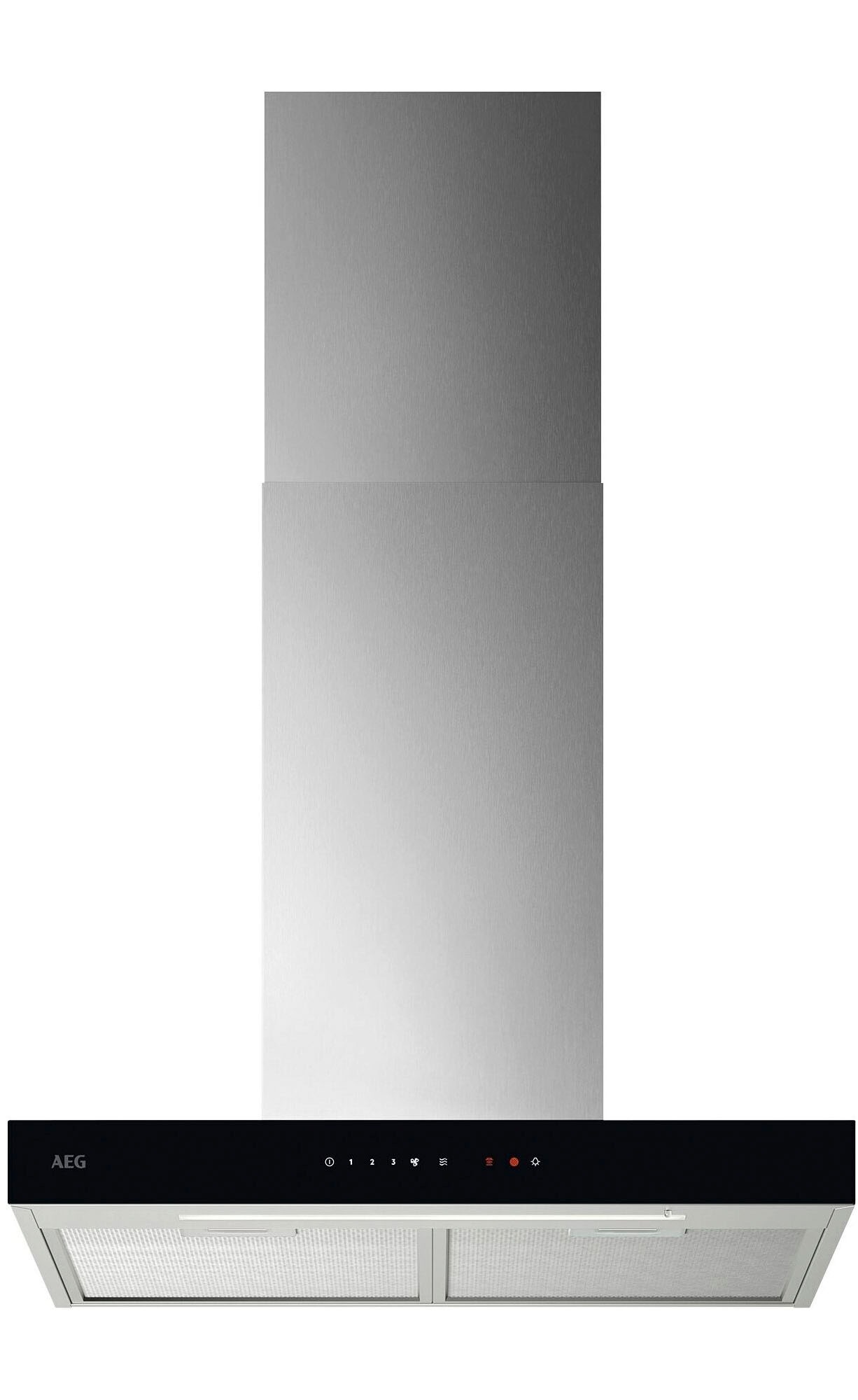 AEG GB67D61HL Wandmontiert Schwarz, Edelstahl 600 m³/h