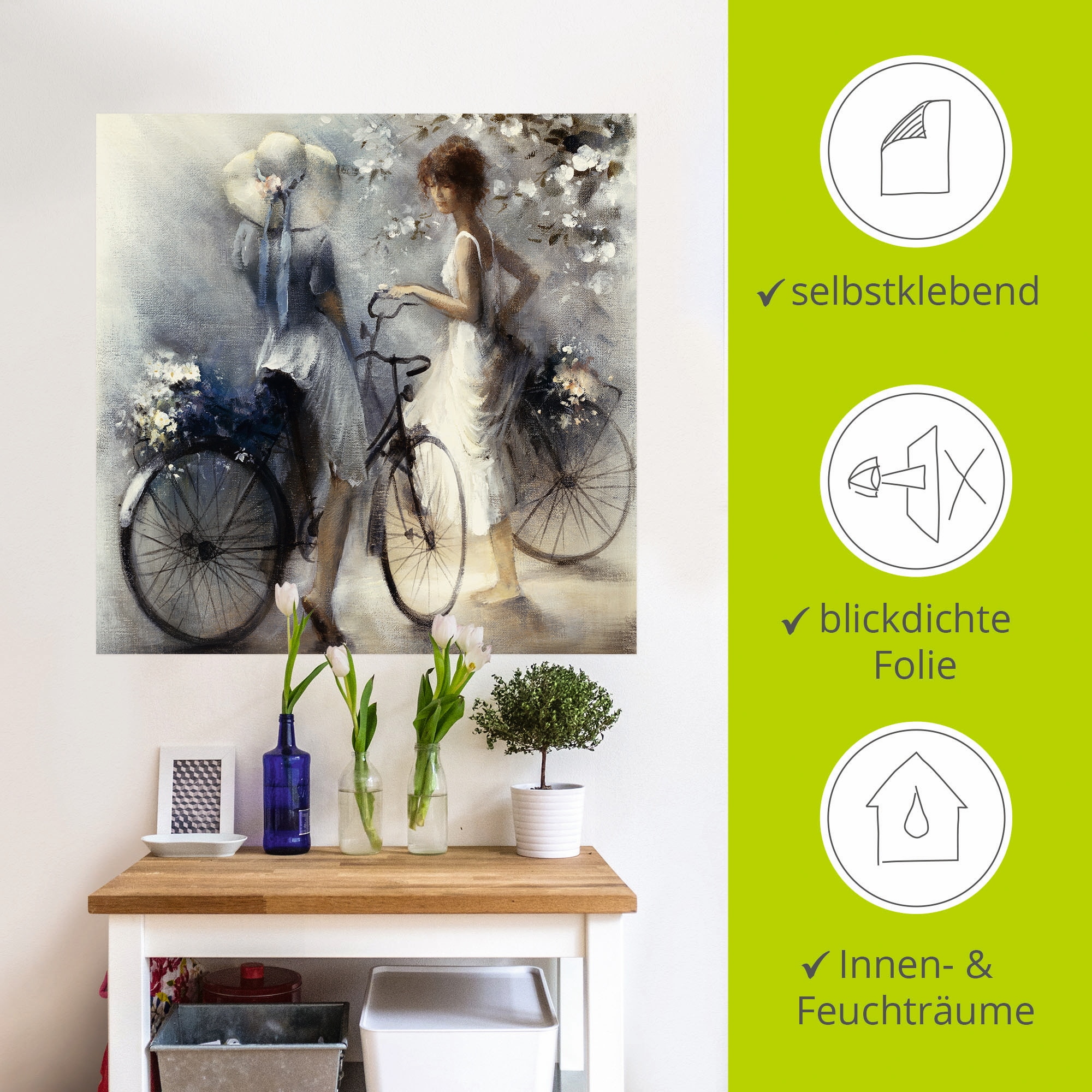 Artland Wandbild »Frühling III«, Frau, (1 St.), als Leinwandbild, Poster, Wandaufkleber in verschied. Größen
