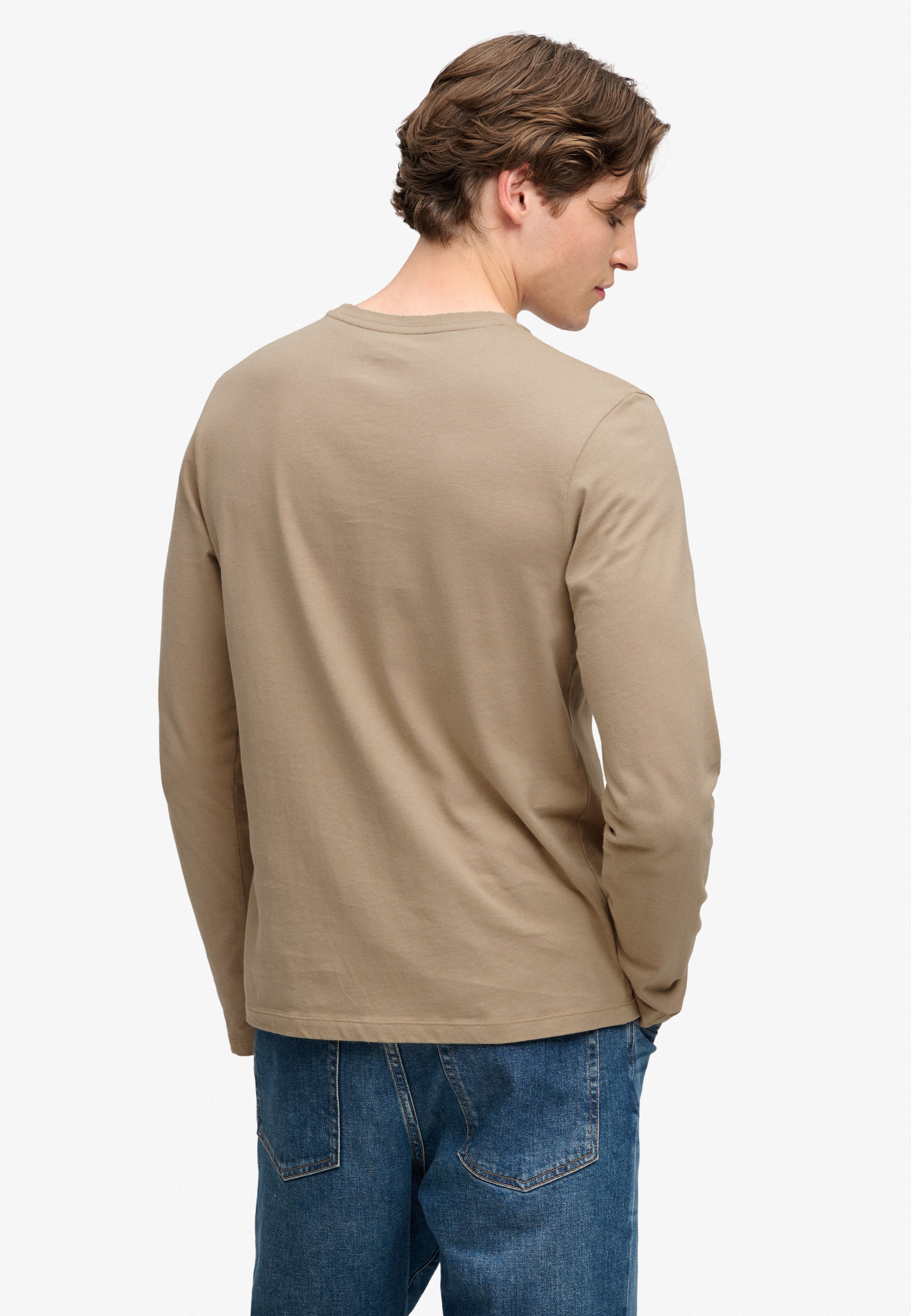 Superdry Langarmshirt »CLASSIC ESSENTIAL SDCO TOP« Baumwolle, relaxed fit