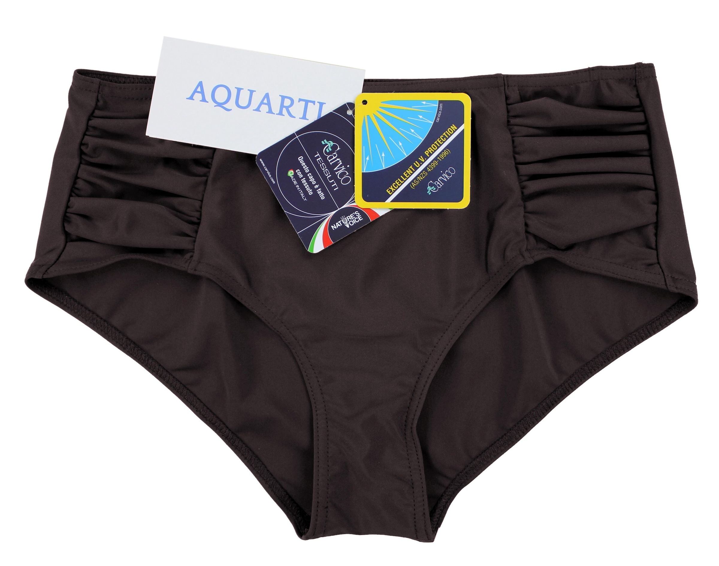 AQUARTI Bikini-Hose »Bikinihose Aquarti Damen Bikinihose mit seitlichen Raffungen«