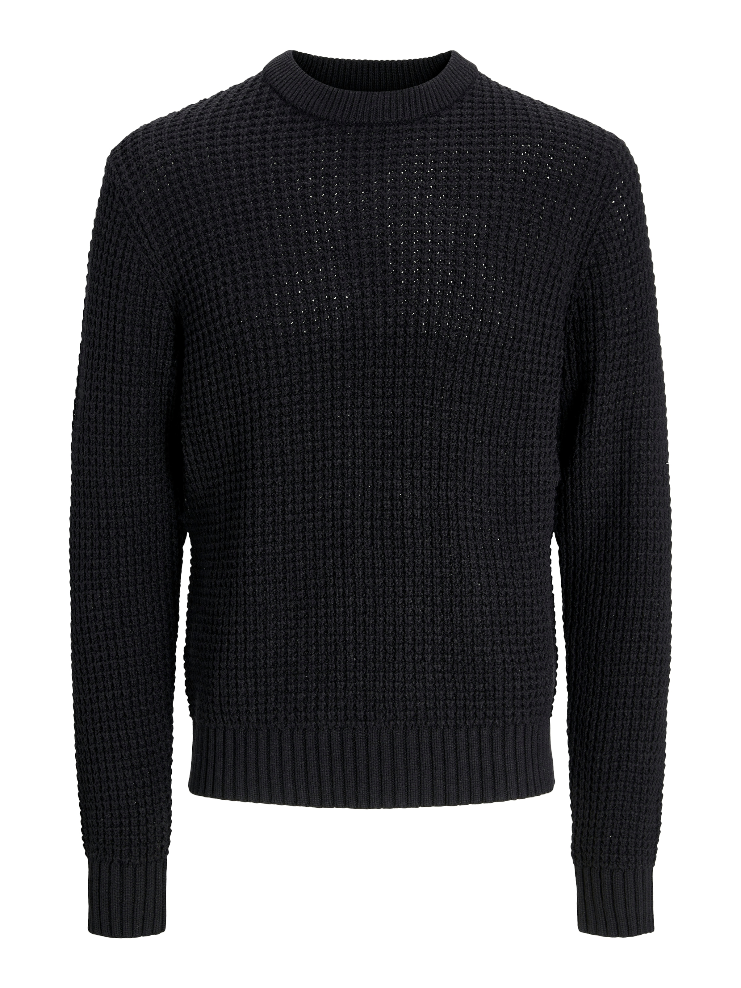Jack & Jones Rundhalspullover »JCOZION KNIT CREW NECK BF«, mit markanter Struktur