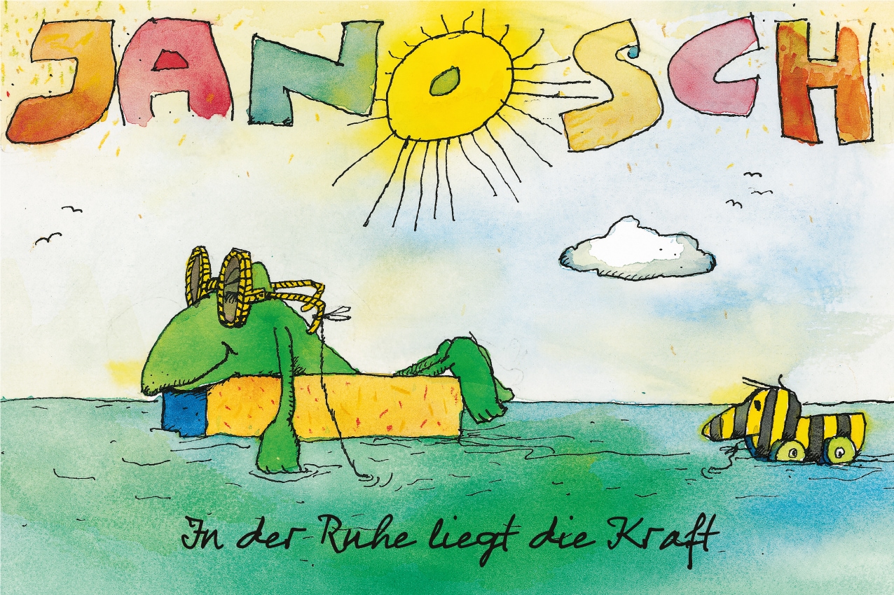 LuckyLinde Wanddekoobjekt »Der Frosch und die Tigerente« Exklusive JANOSCH Kindermotive, Stahlschild