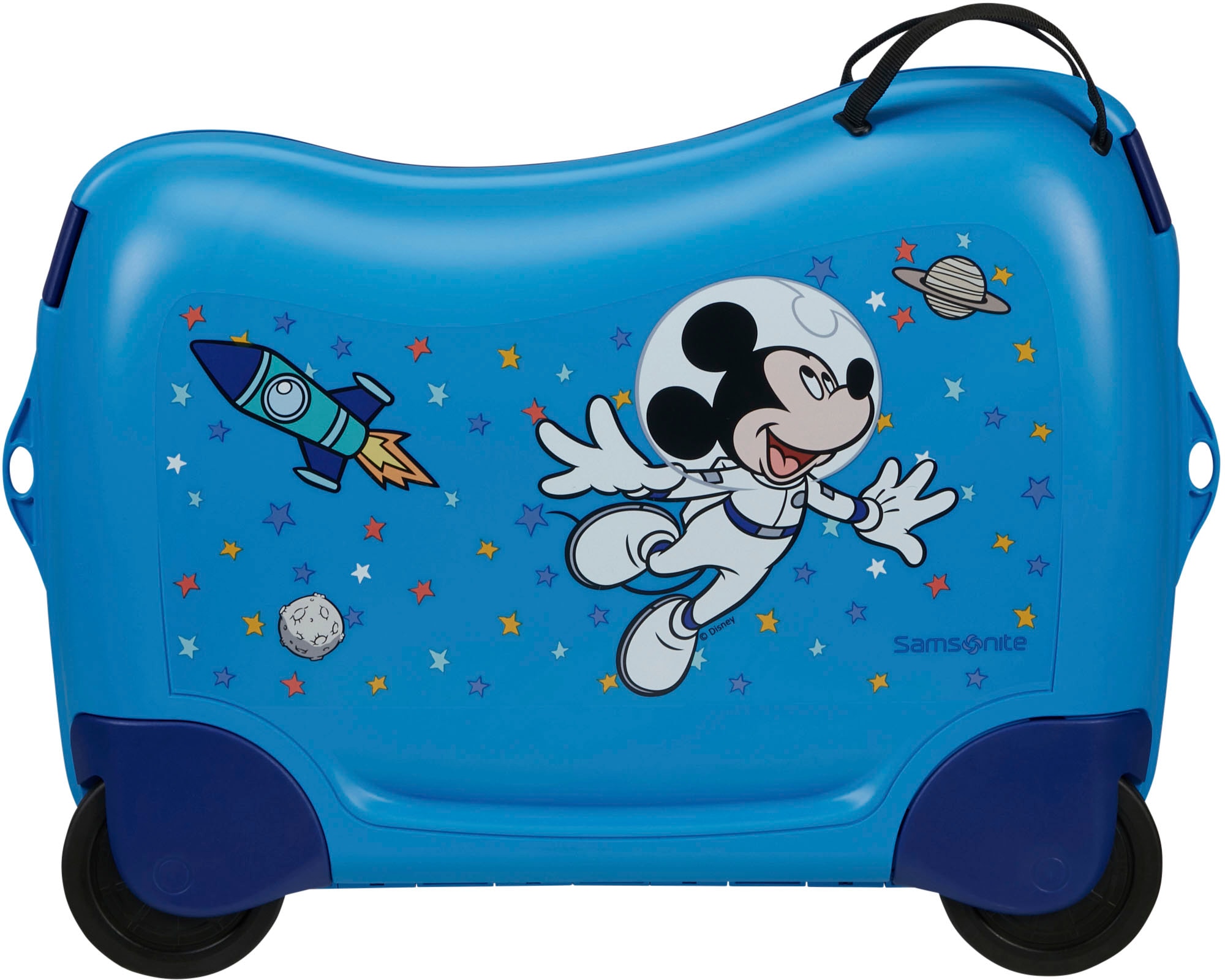 Samsonite Kinderkoffer »Dream2Go Ride-on Trolley, Disney Mickey Stars«, 4 Rollen, zum sitzen und ziehen