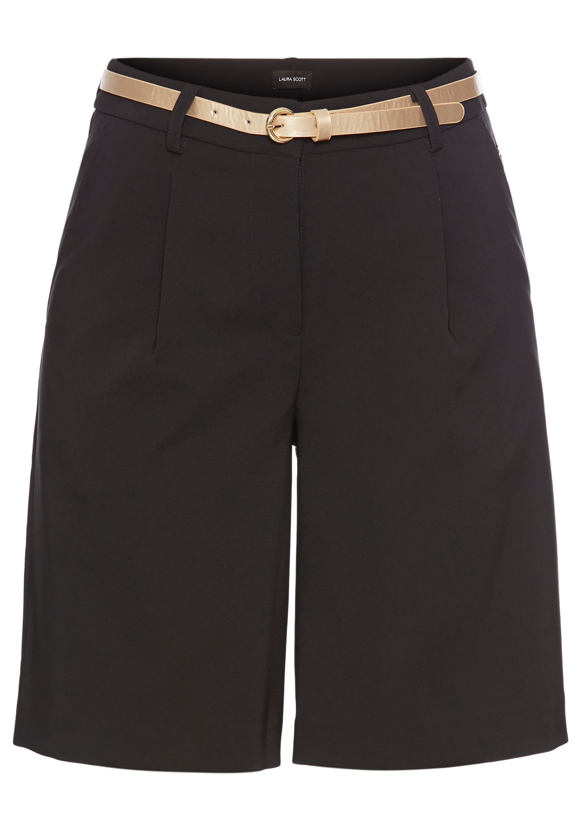 Laura Scott Chinoshorts, (Set, 2 tlg., mit Gürtel), mit passendem Gürtel
