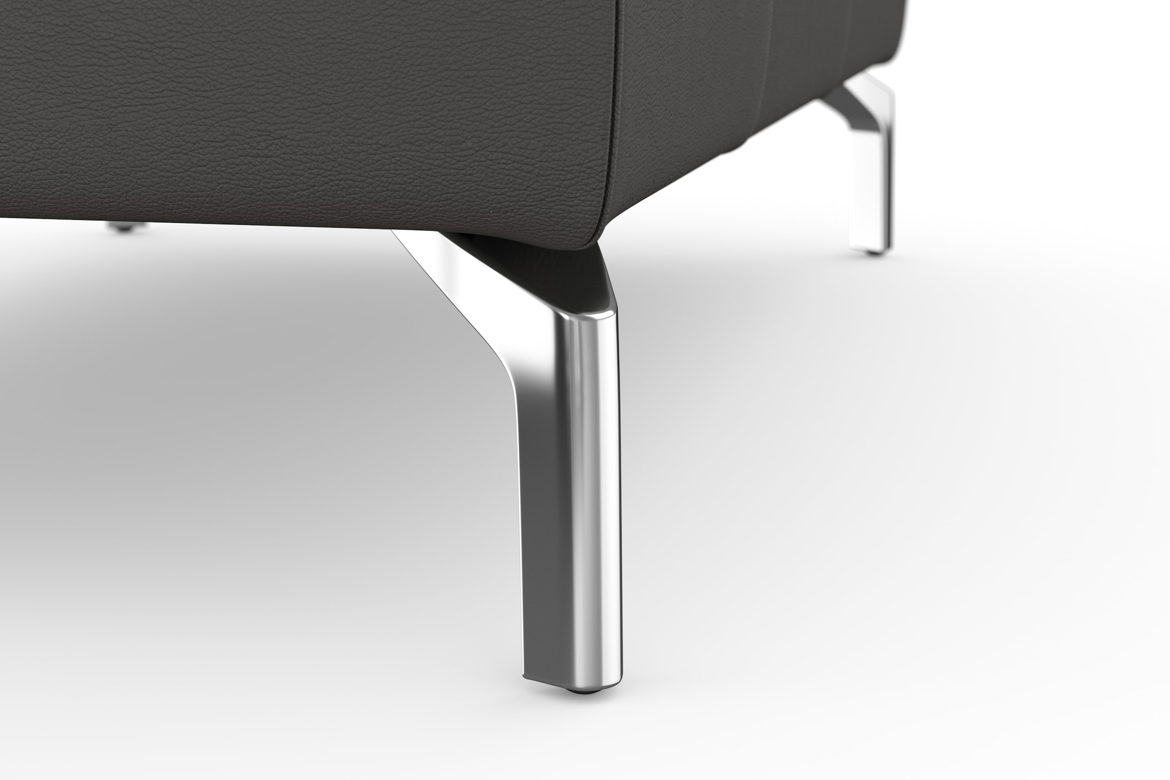 sit&more Hocker »Bendigo«, mit Klappfunktion, Bodenfreiheit 15 cm, wahlweise in 2 Fußfarben