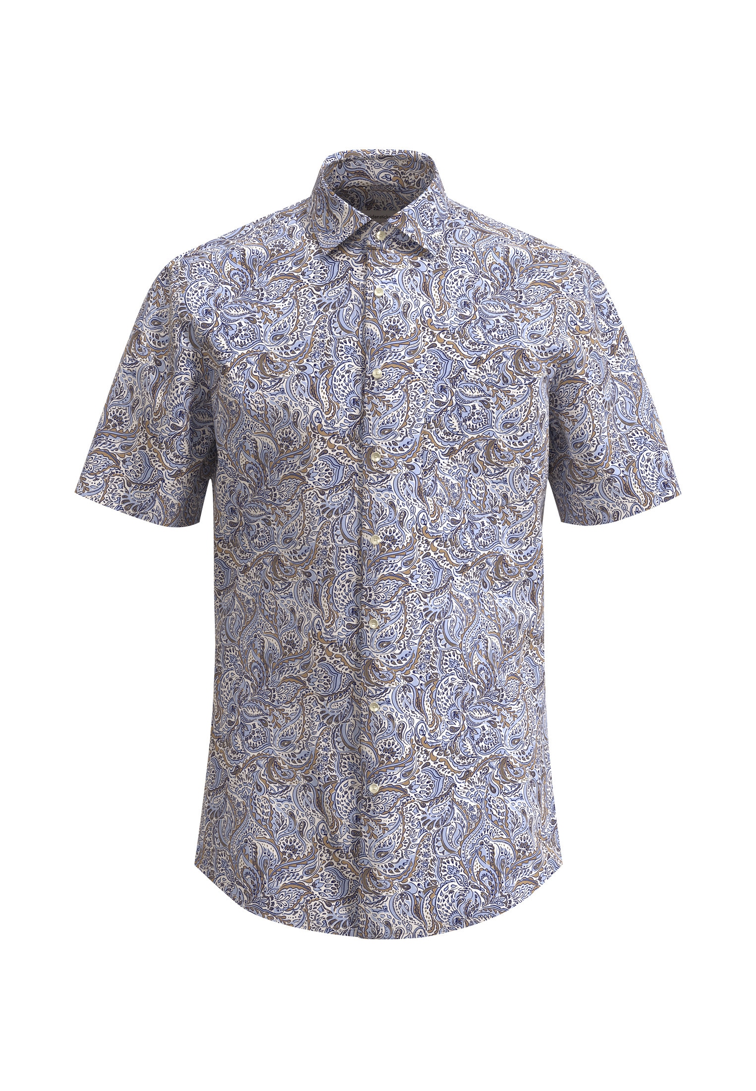 seidensticker Businesshemd »Comfort«, Comfort Kurzarm Kentkragen Floral