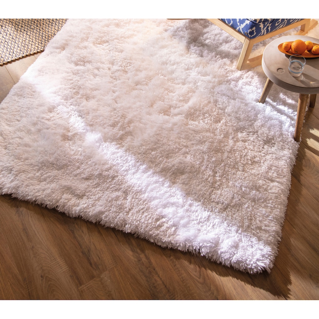 TOM TAILOR HOME Hochflor-Teppich »Flocatic«, rechteckig