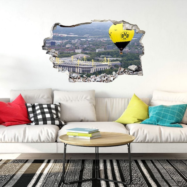 Wall-Art Wandtattoo »3D Fußball BVB Heißluftballon«, (1 St.) bequem  bestellen